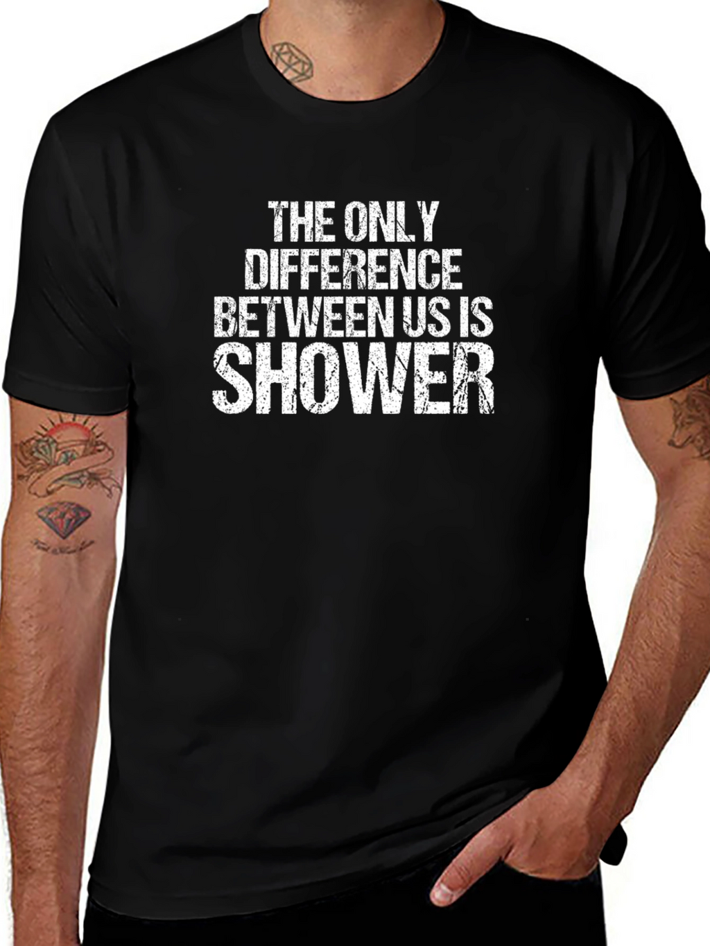 Funny Shower T-Shirt: The Only Difference