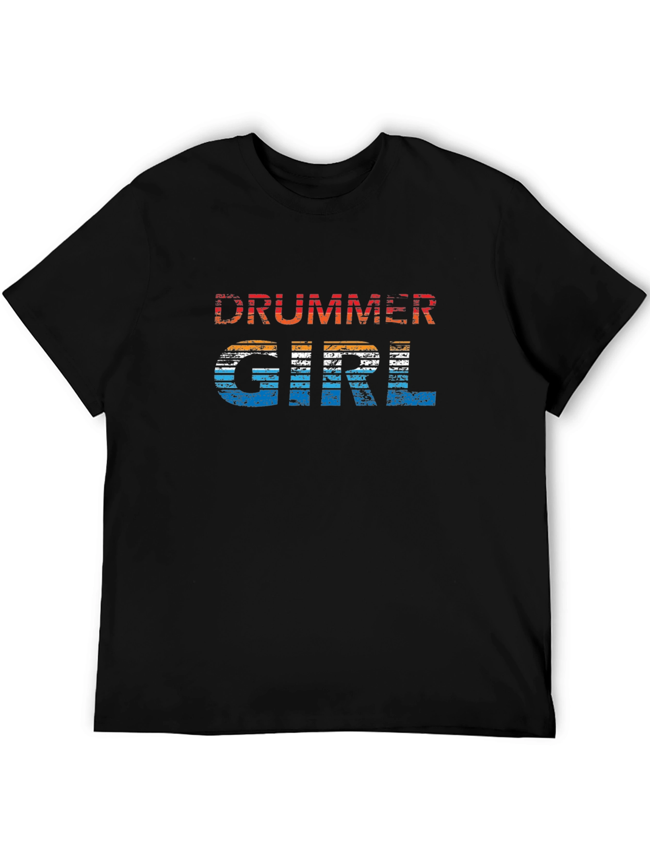 Drummer Girl Retro Graphic Tee
