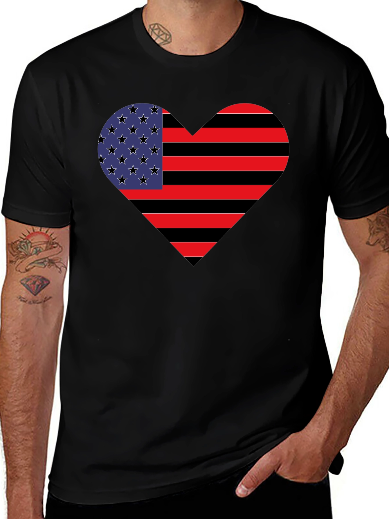 American Heart Flag T-Shirt