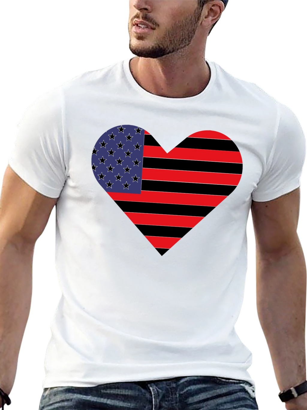 American Heart Flag T-Shirt