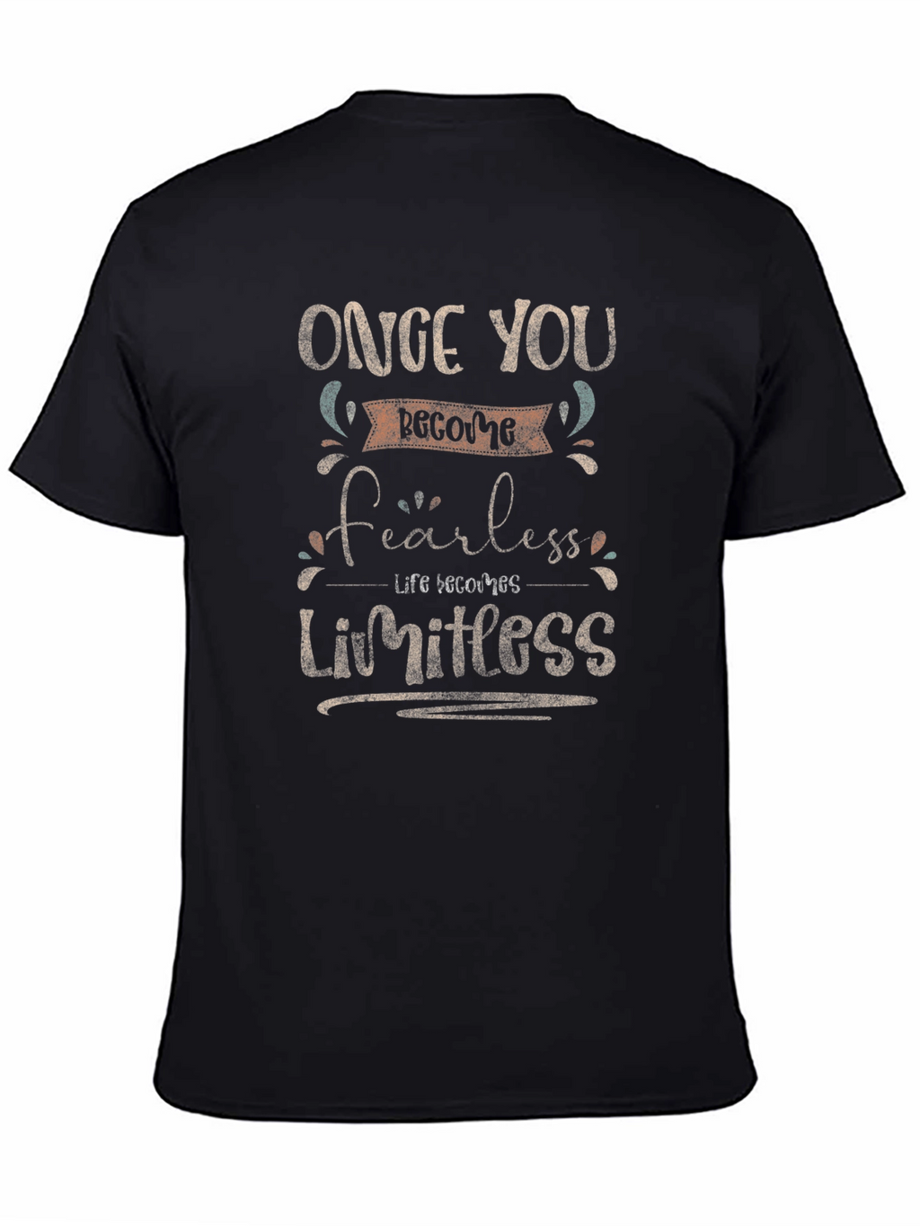 Fearless Limitless Graphic Print T-Shirt