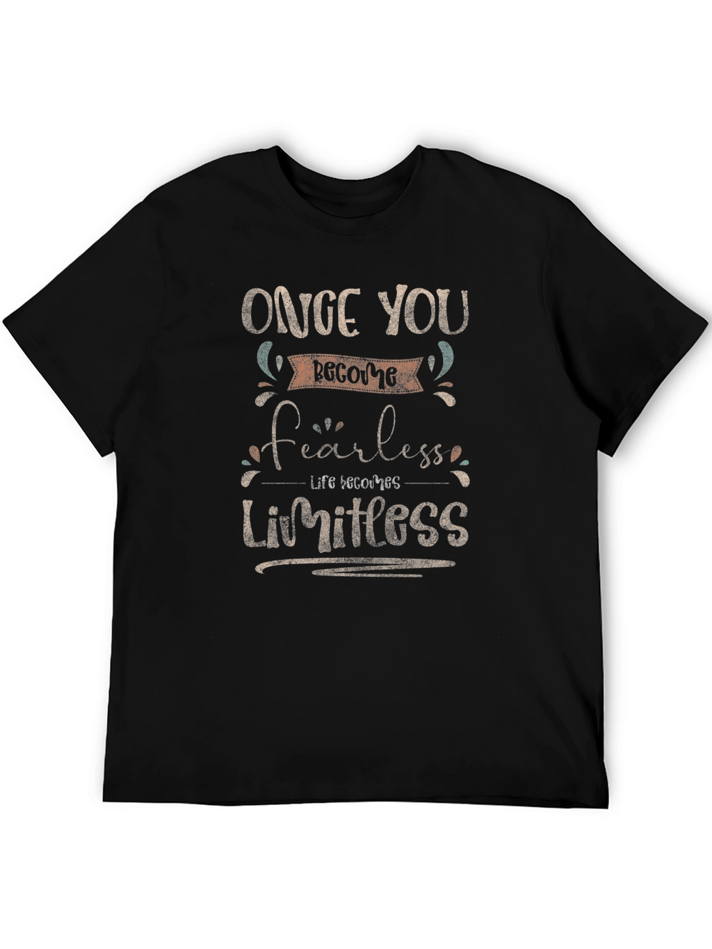 Fearless Limitless Graphic Print T-Shirt