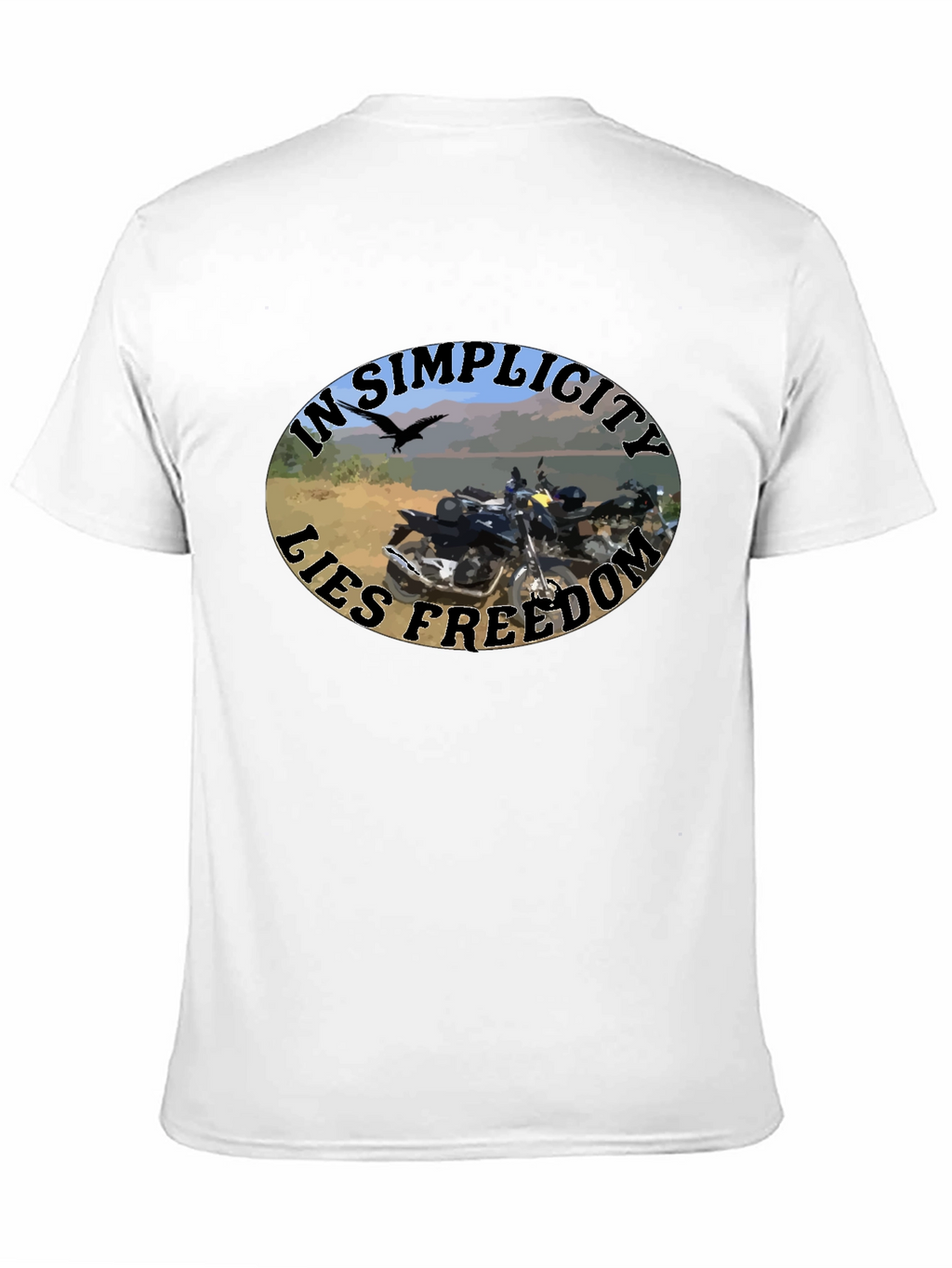 In Simplicity Lies Freedom Black T-Shirt