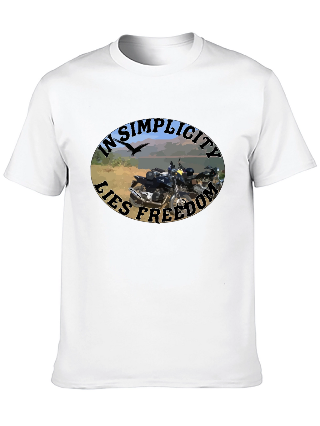 In Simplicity Lies Freedom Black T-Shirt