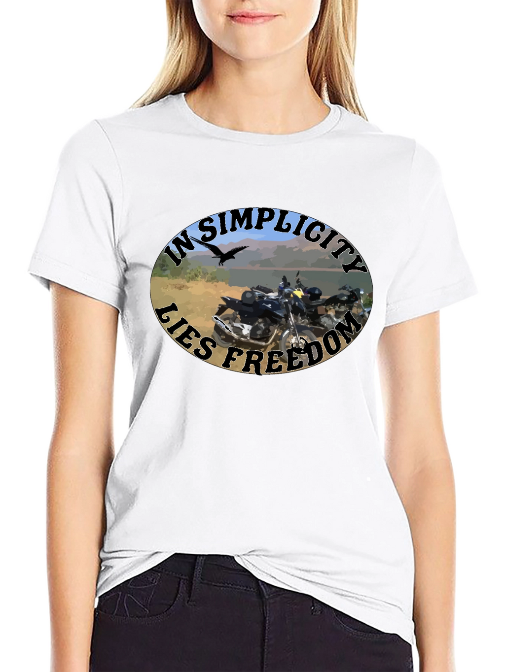 In Simplicity Lies Freedom Black T-Shirt