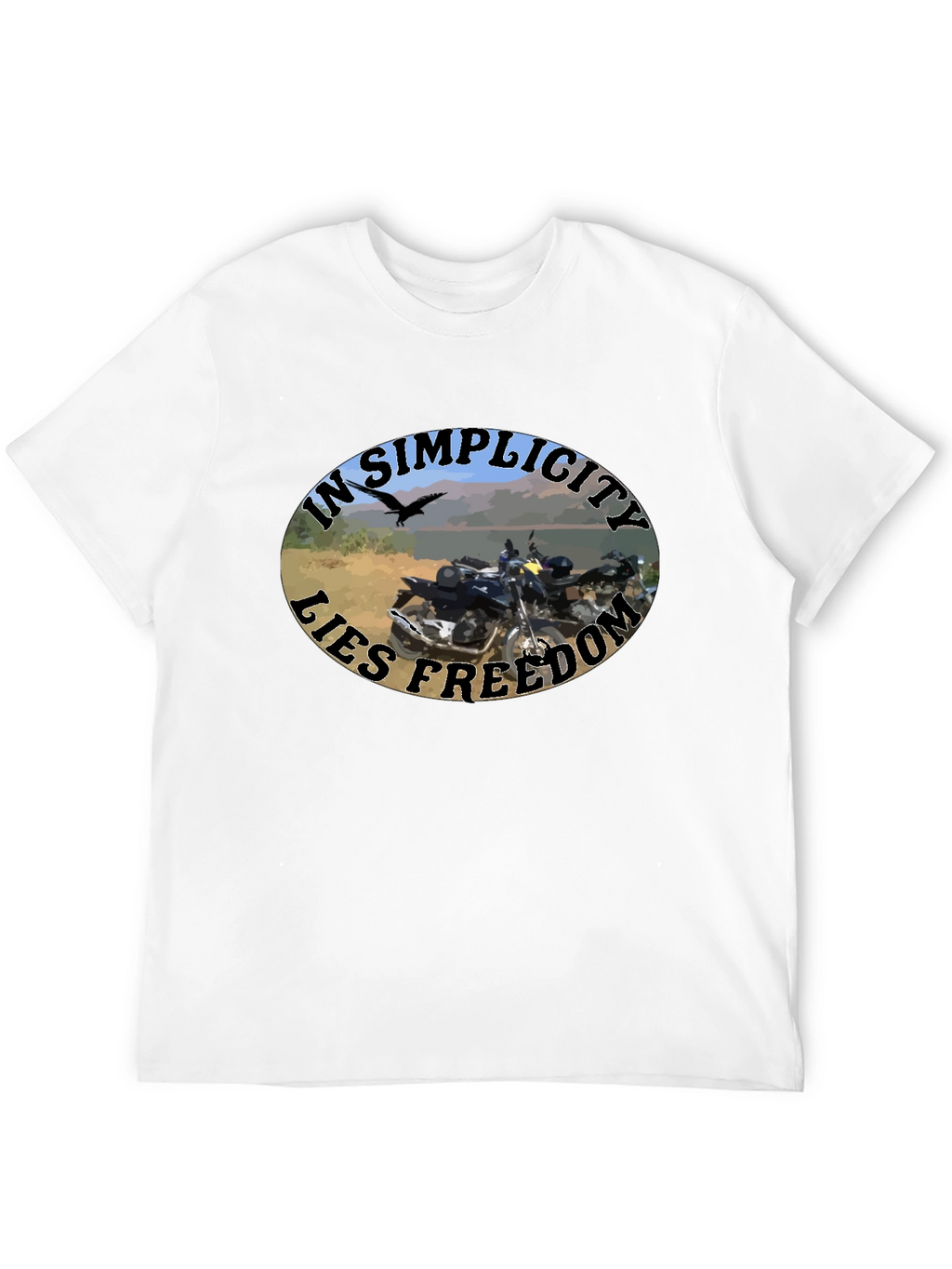 In Simplicity Lies Freedom Black T-Shirt