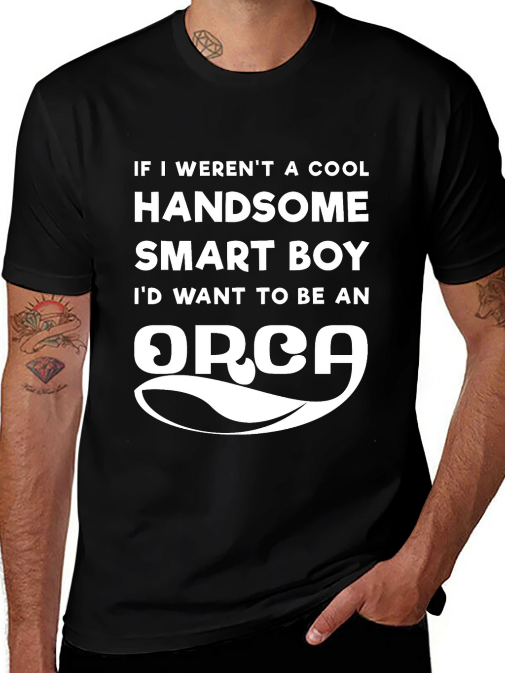 Cool Handsome Smart Boy Orca T-Shirt