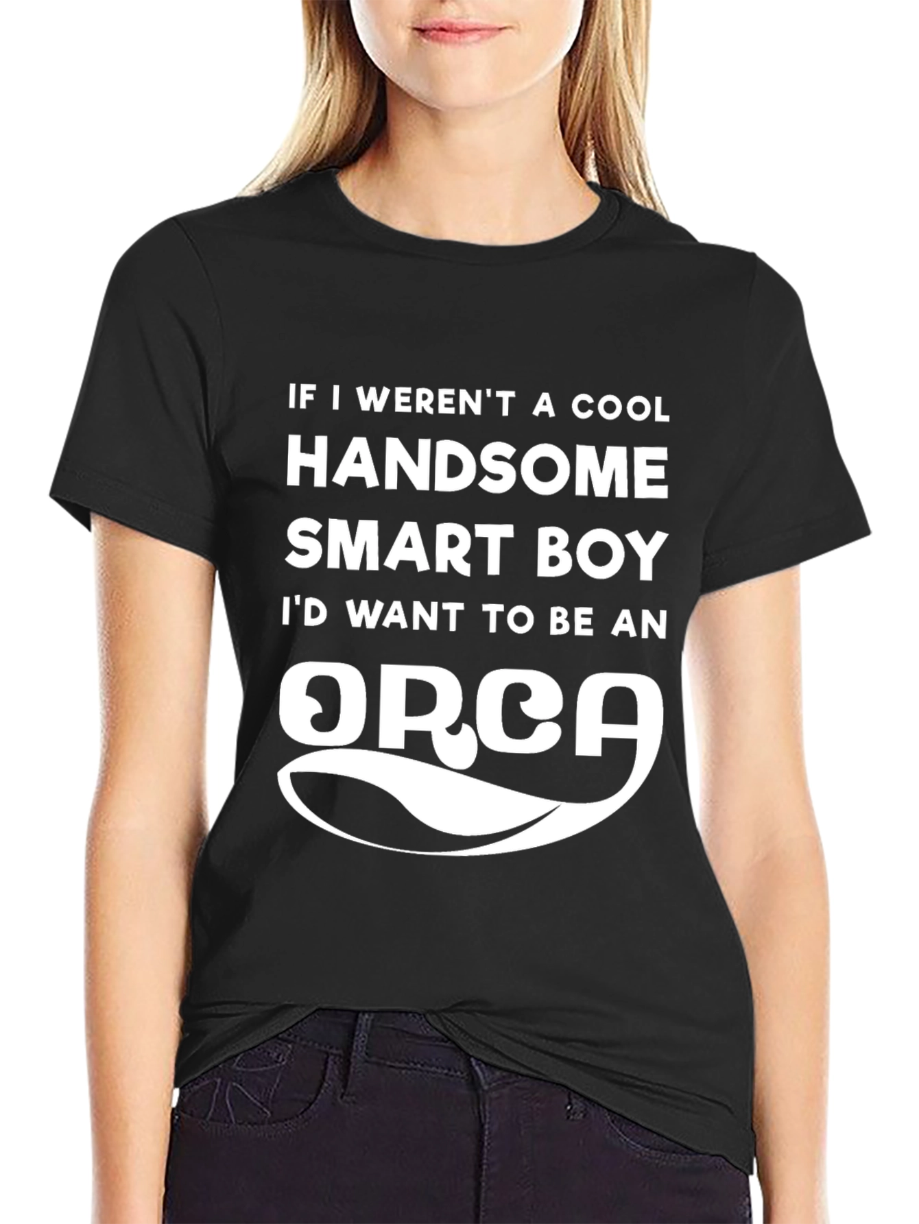 Cool Handsome Smart Boy Orca T-Shirt