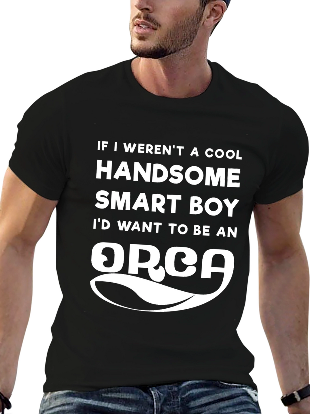 Cool Handsome Smart Boy Orca T-Shirt