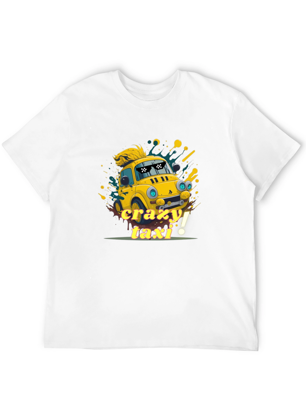 Crazy Taxi Graphic Tee - Quirky Car T-Shirt