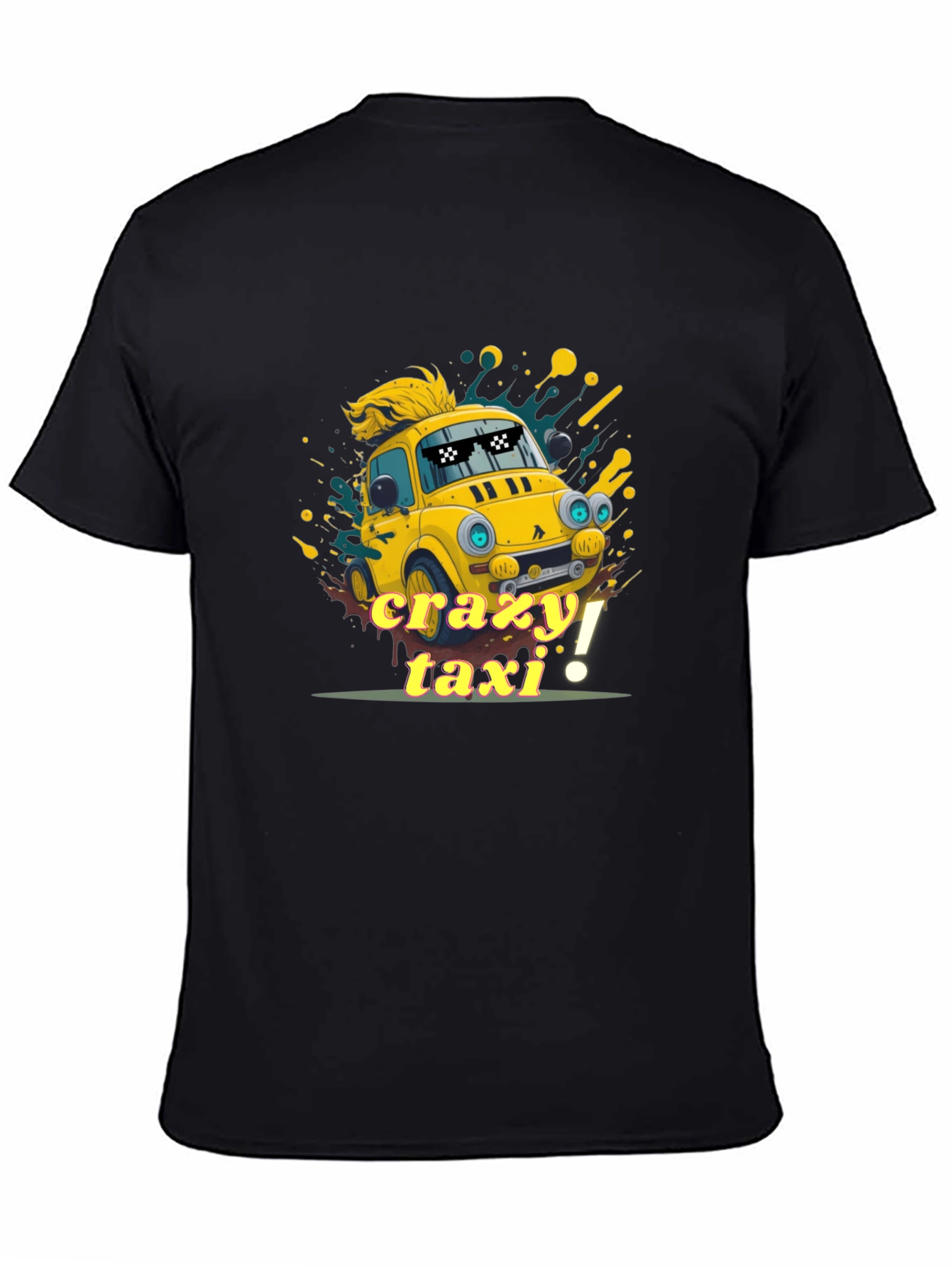 Crazy Taxi Graphic Tee - Quirky Car T-Shirt