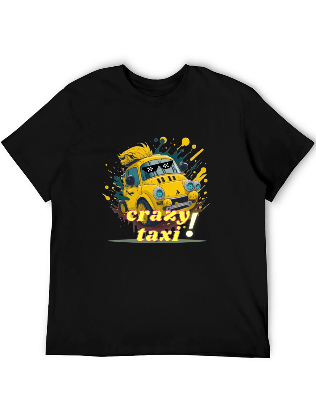 Crazy Taxi Graphic Tee - Quirky Car T-Shirt