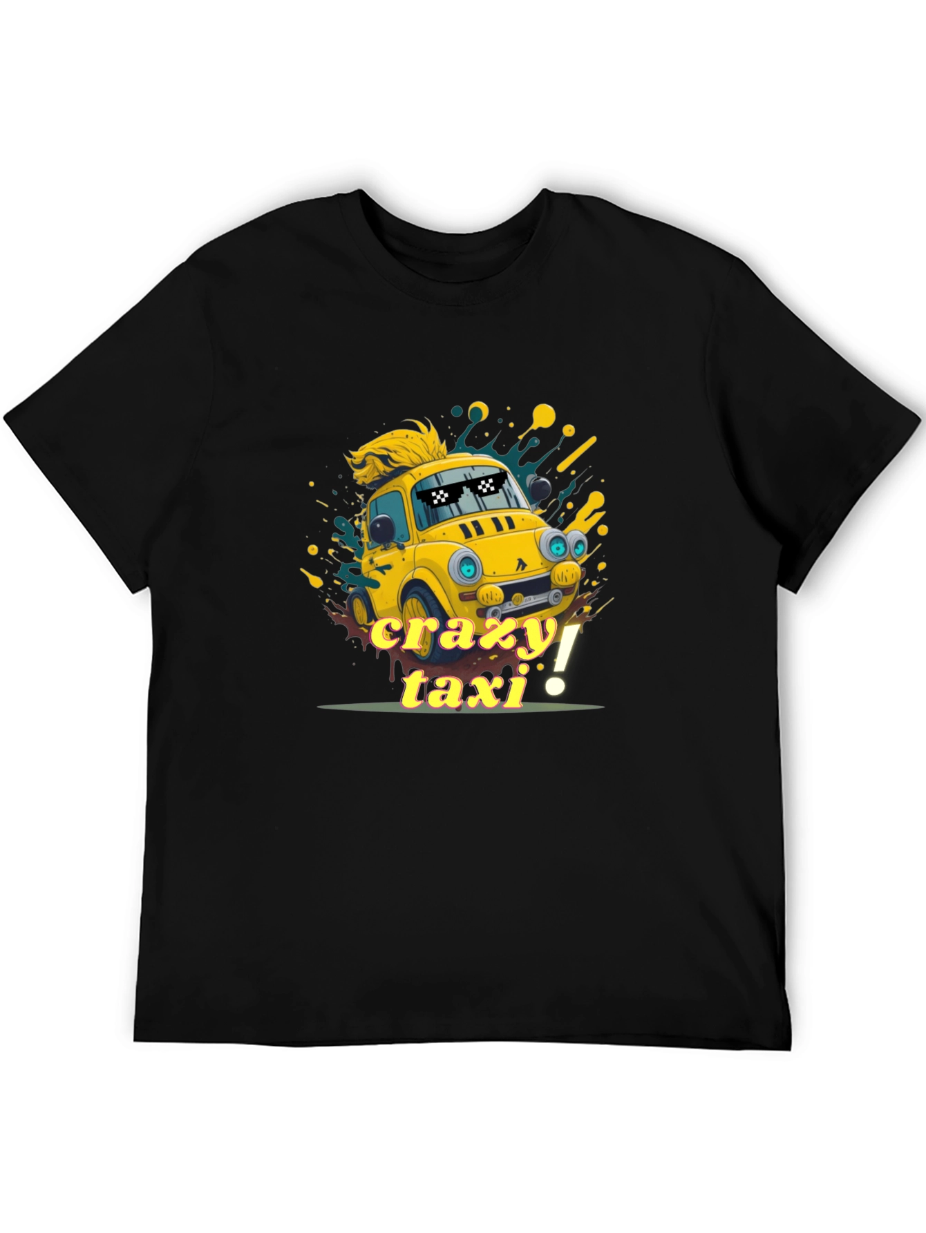 Crazy Taxi Graphic Tee - Quirky Car T-Shirt