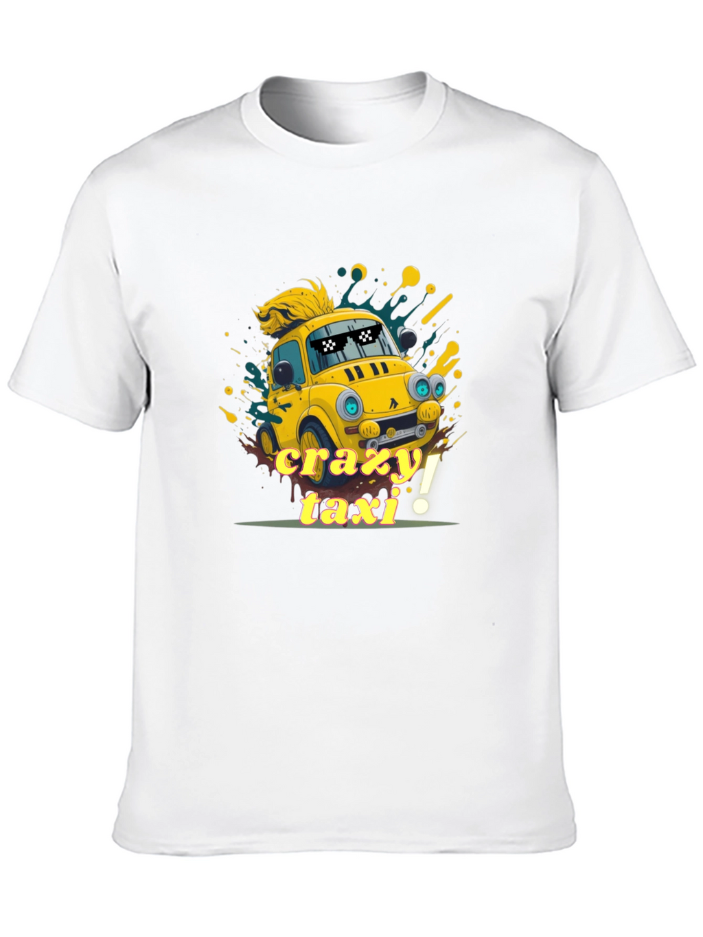 Crazy Taxi Graphic Tee - Quirky Car T-Shirt