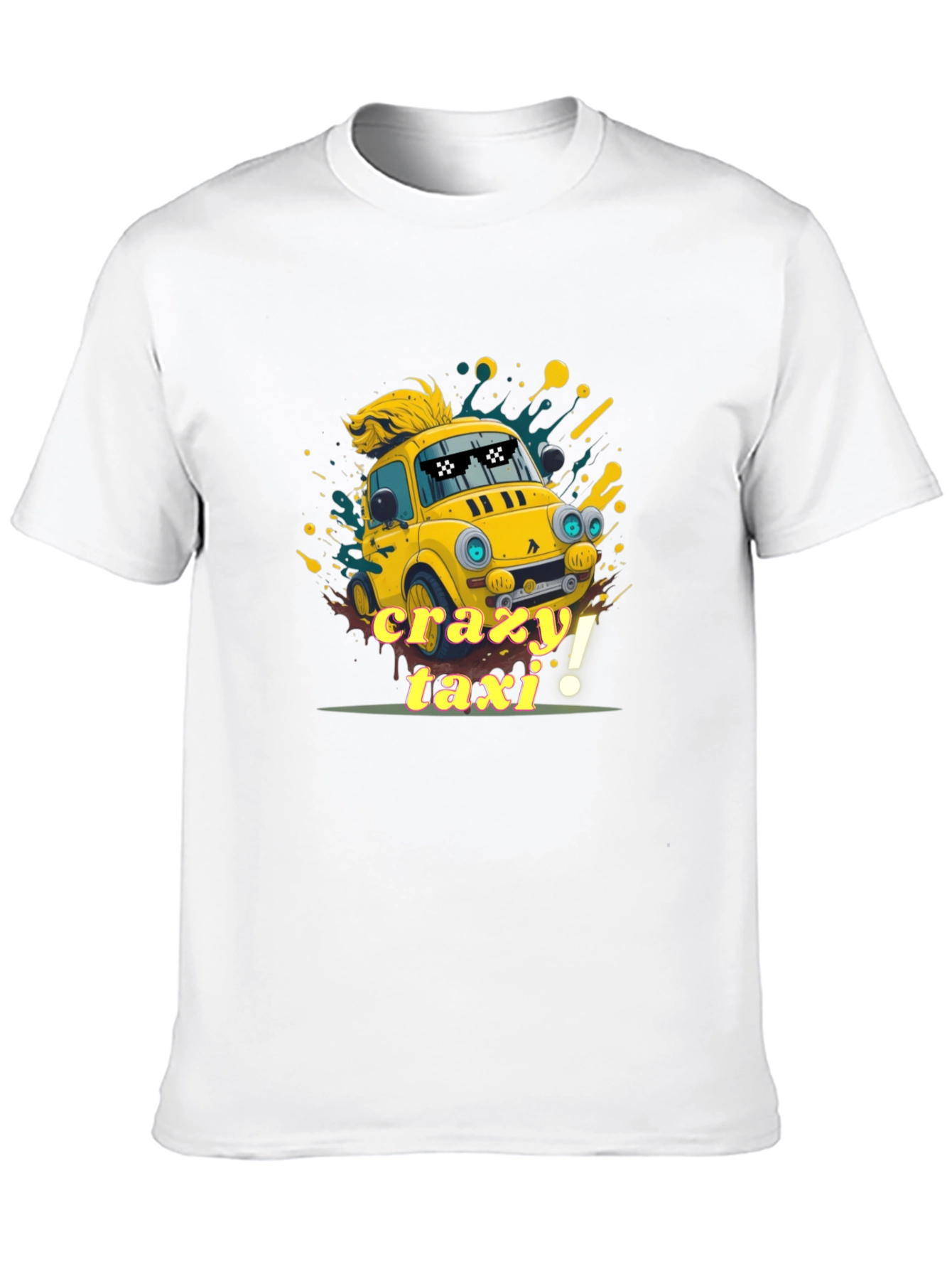Crazy Taxi Graphic Tee - Quirky Car T-Shirt