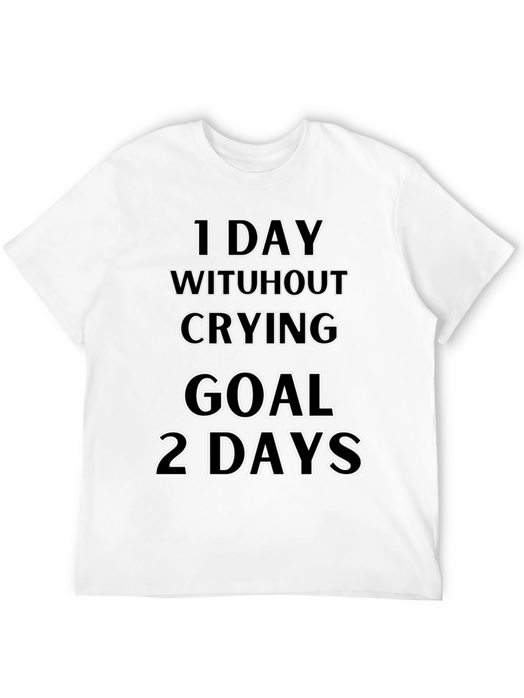 Funny Crying Goal Mens T-Shirt