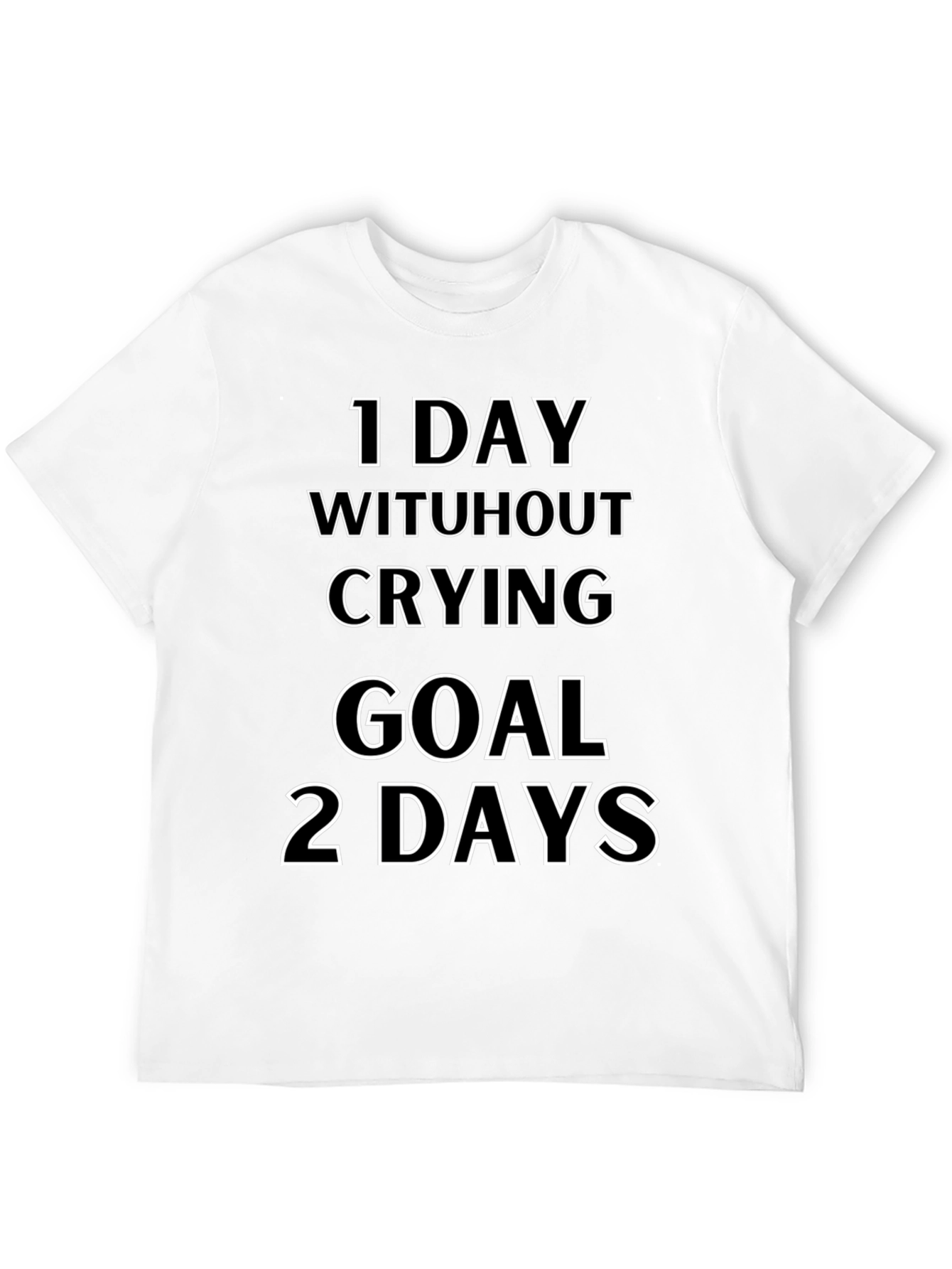 Funny Crying Goal Mens T-Shirt