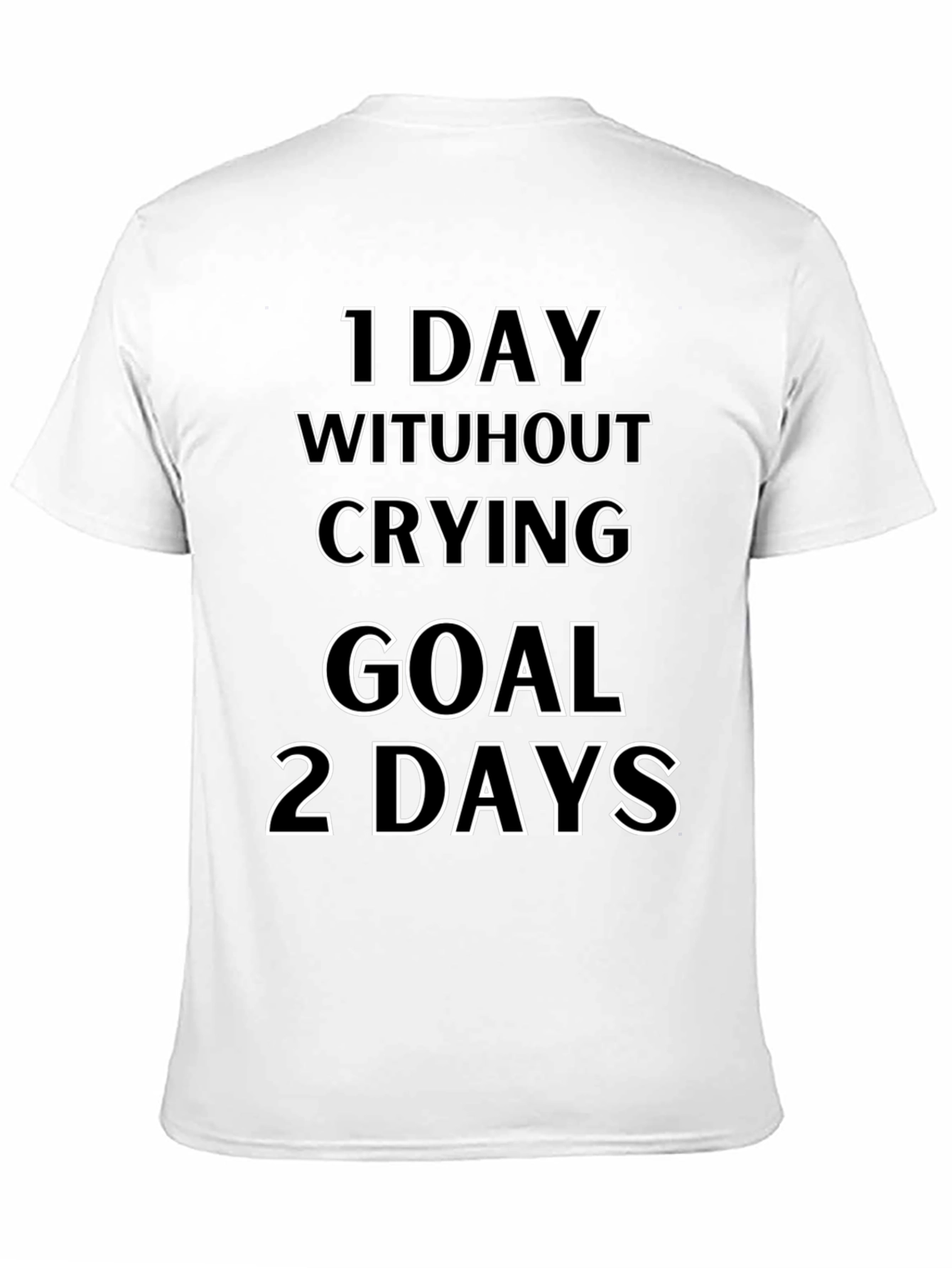 Funny Crying Goal Mens T-Shirt