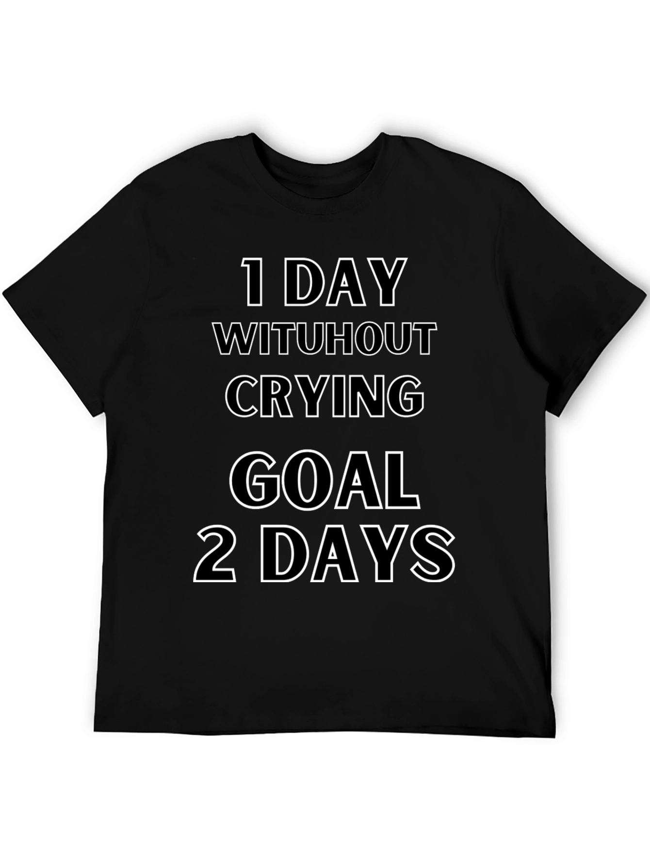 Funny Crying Goal Mens T-Shirt