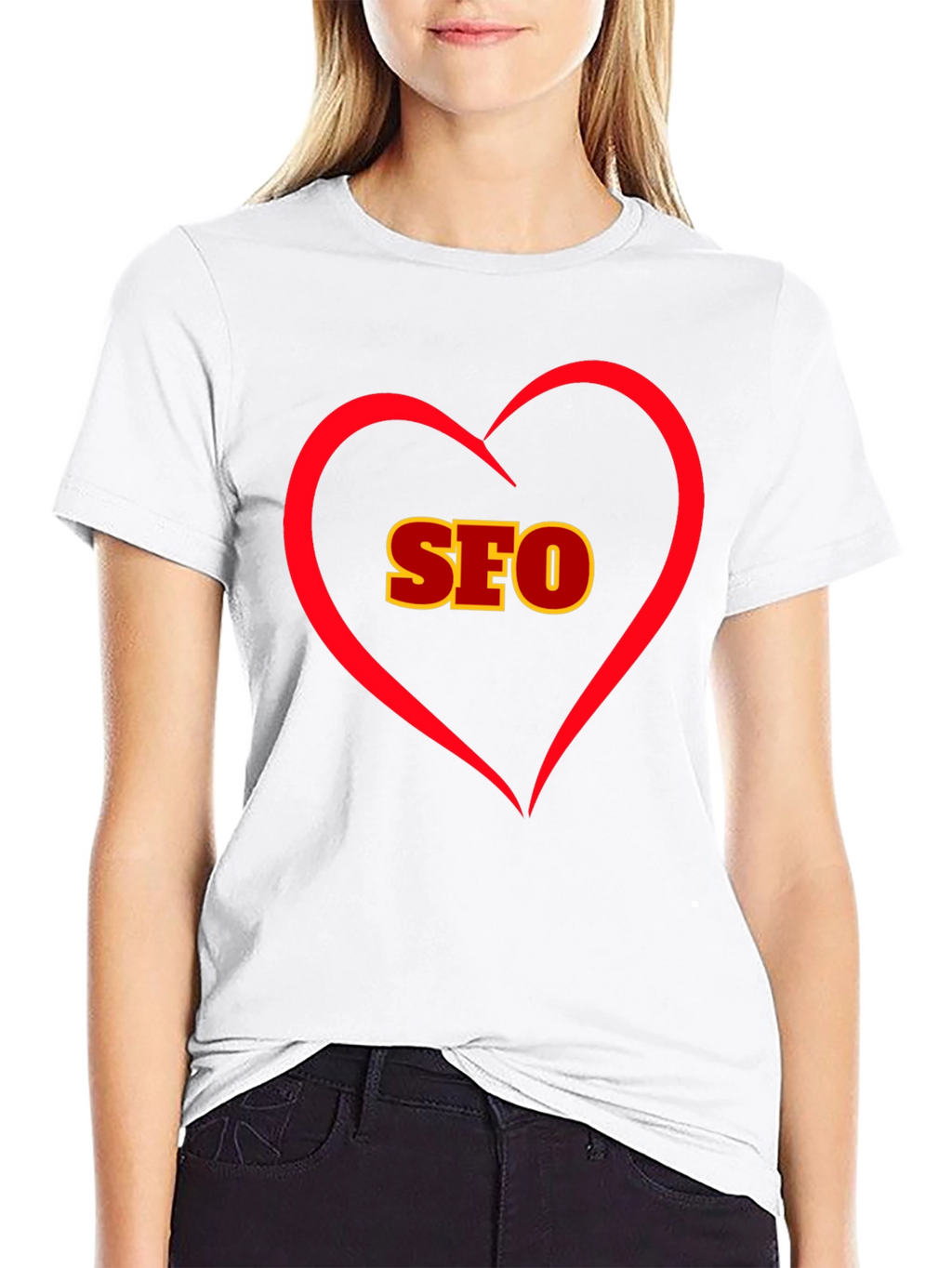 I Love SEO - Black Cotton T-Shirt