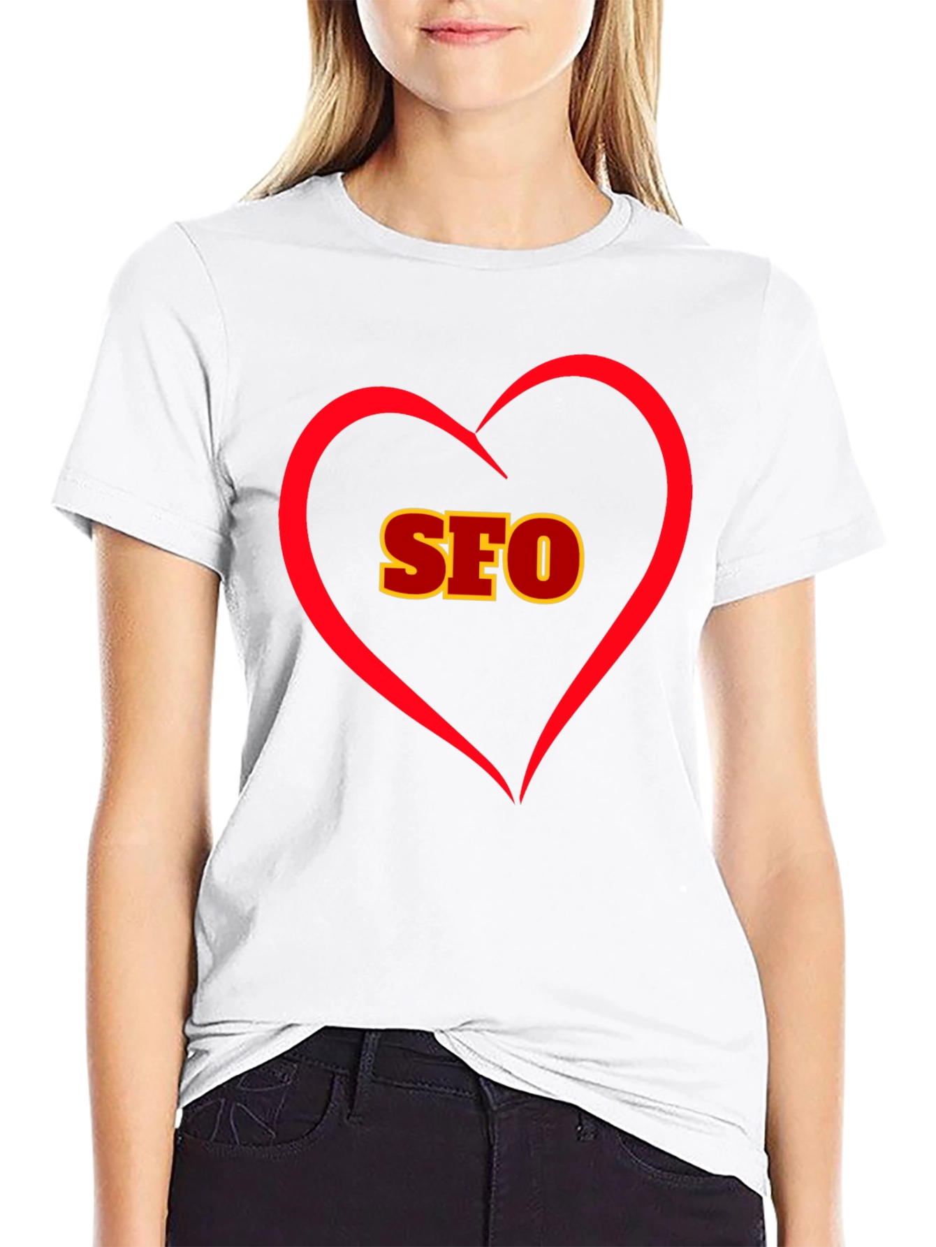 I Love SEO - Black Cotton T-Shirt