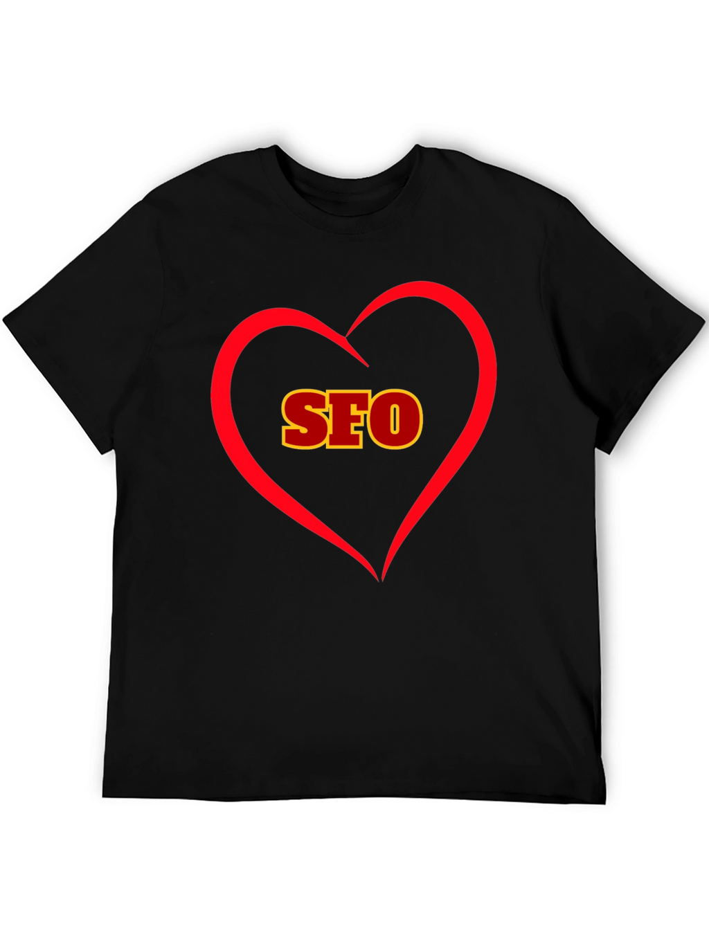 I Love SEO - Black Cotton T-Shirt