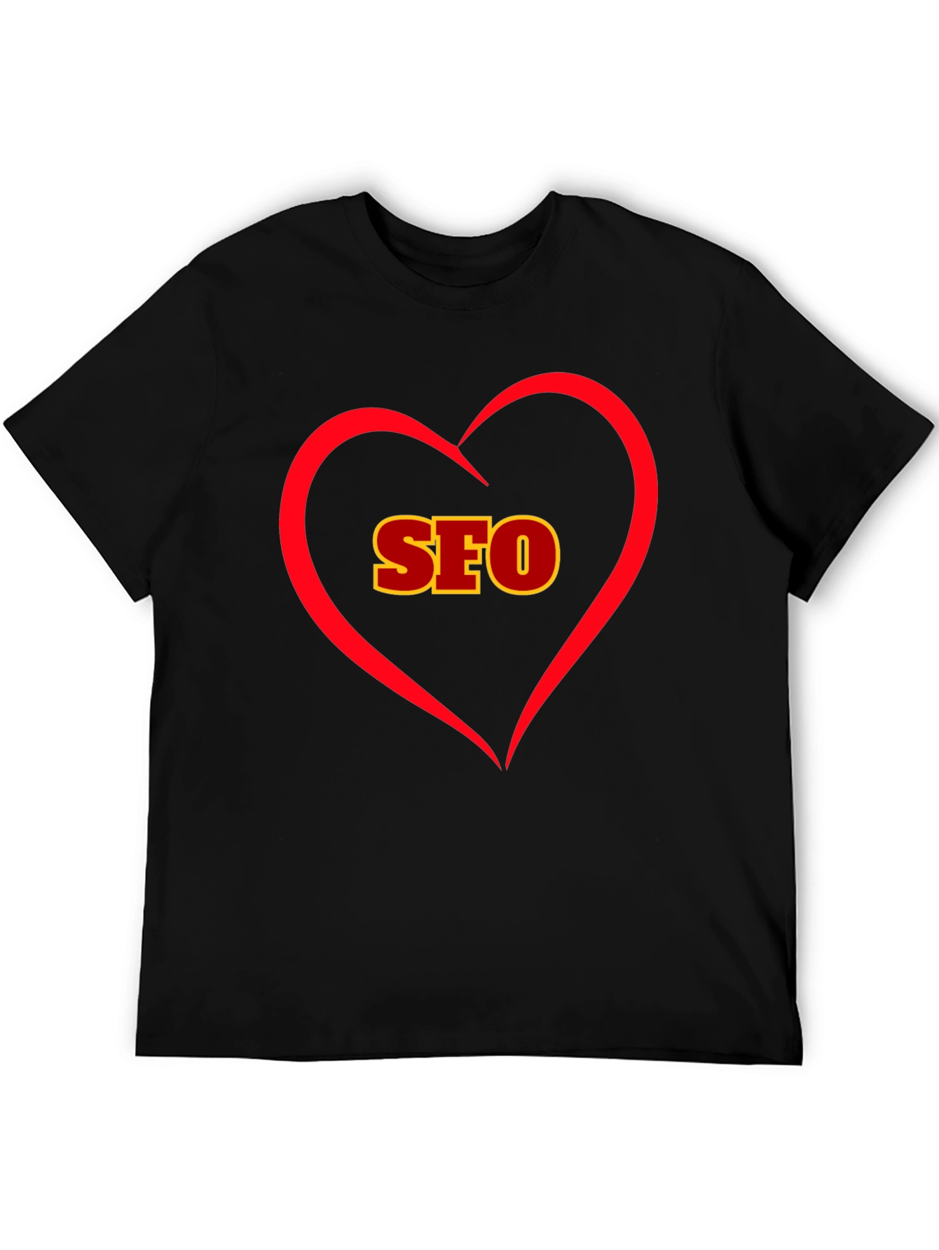 I Love SEO - Black Cotton T-Shirt