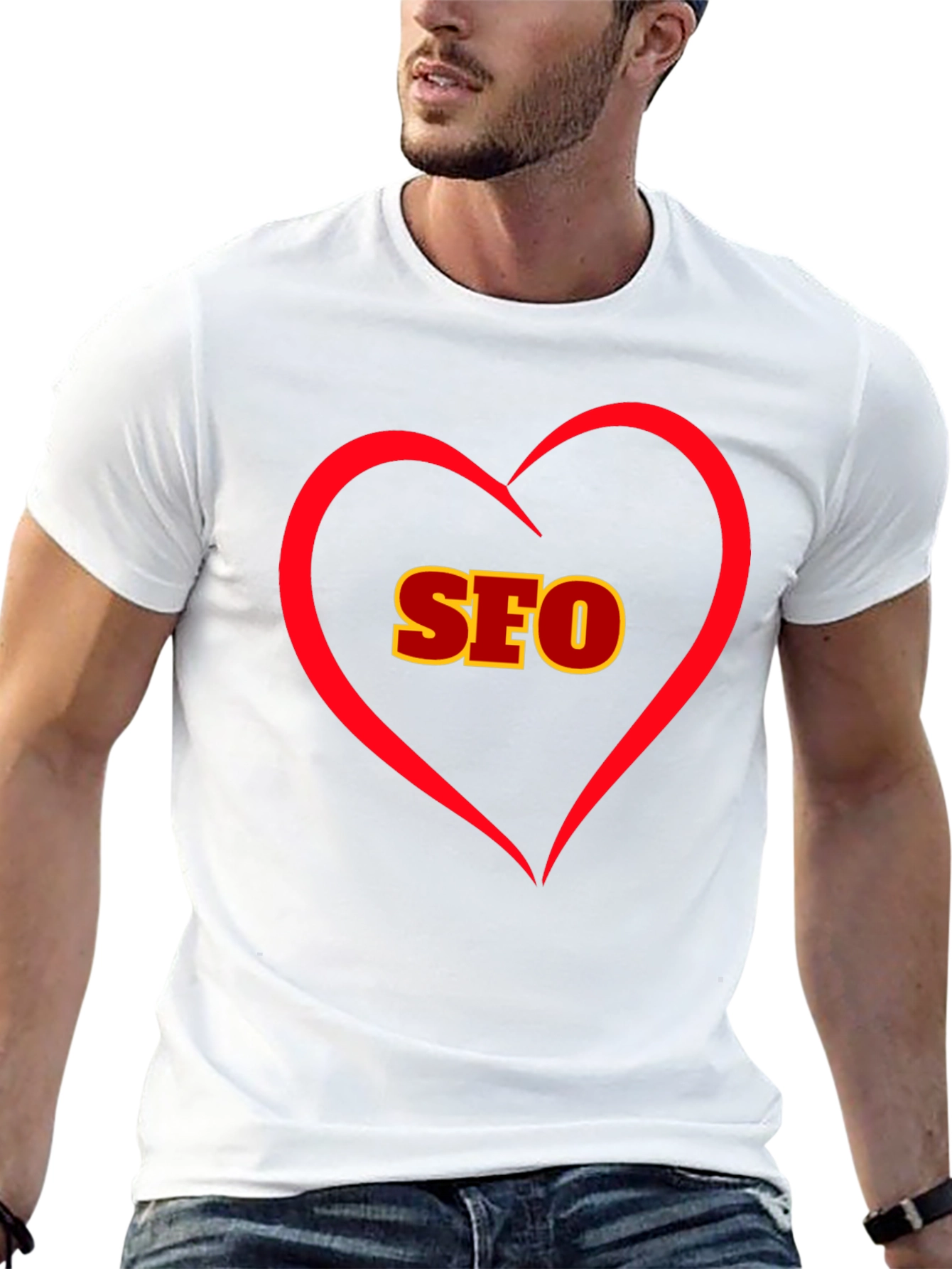 I Love SEO - Black Cotton T-Shirt