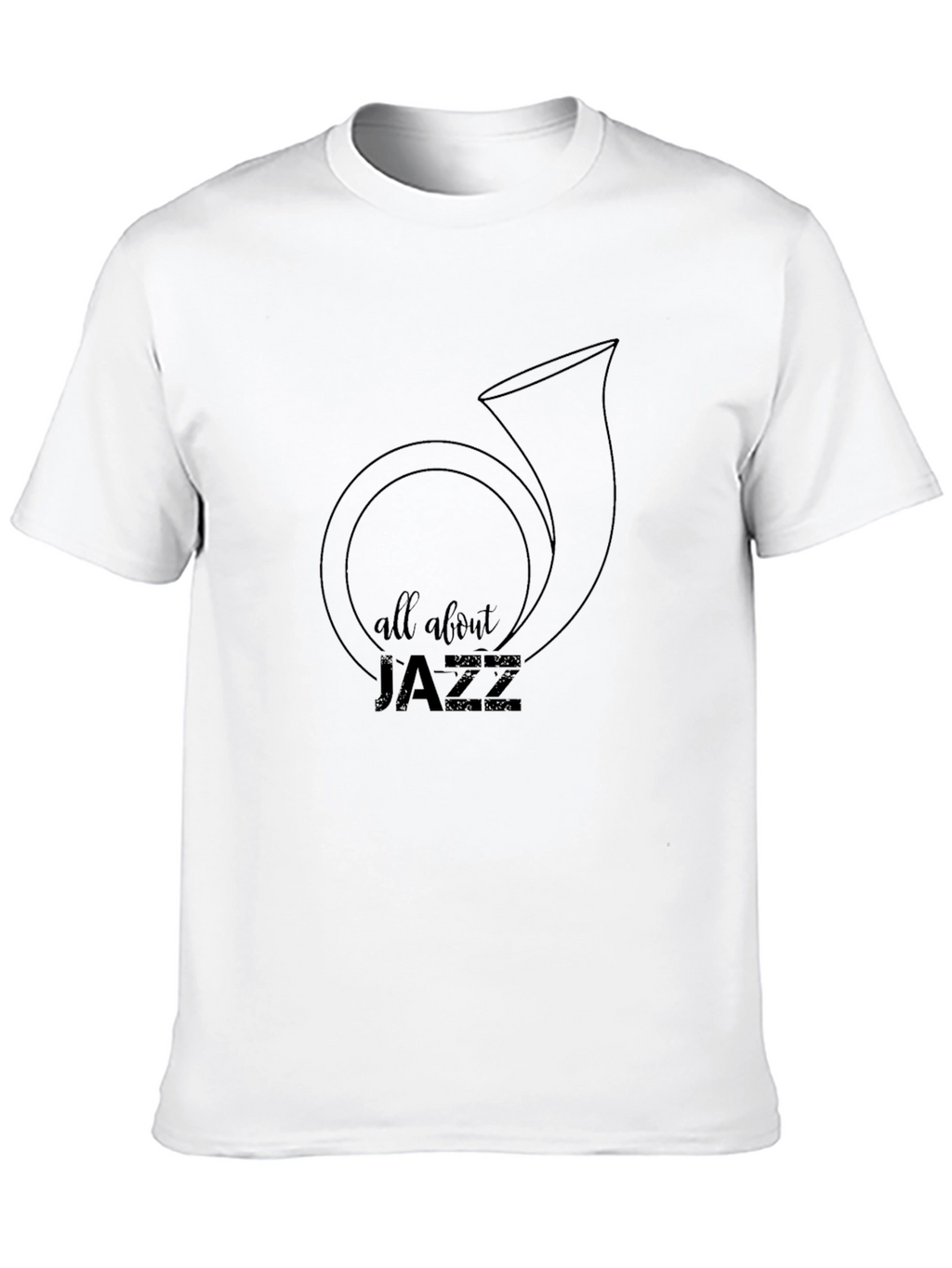 All About Jazz Graphic T-Shirt - Classic Style