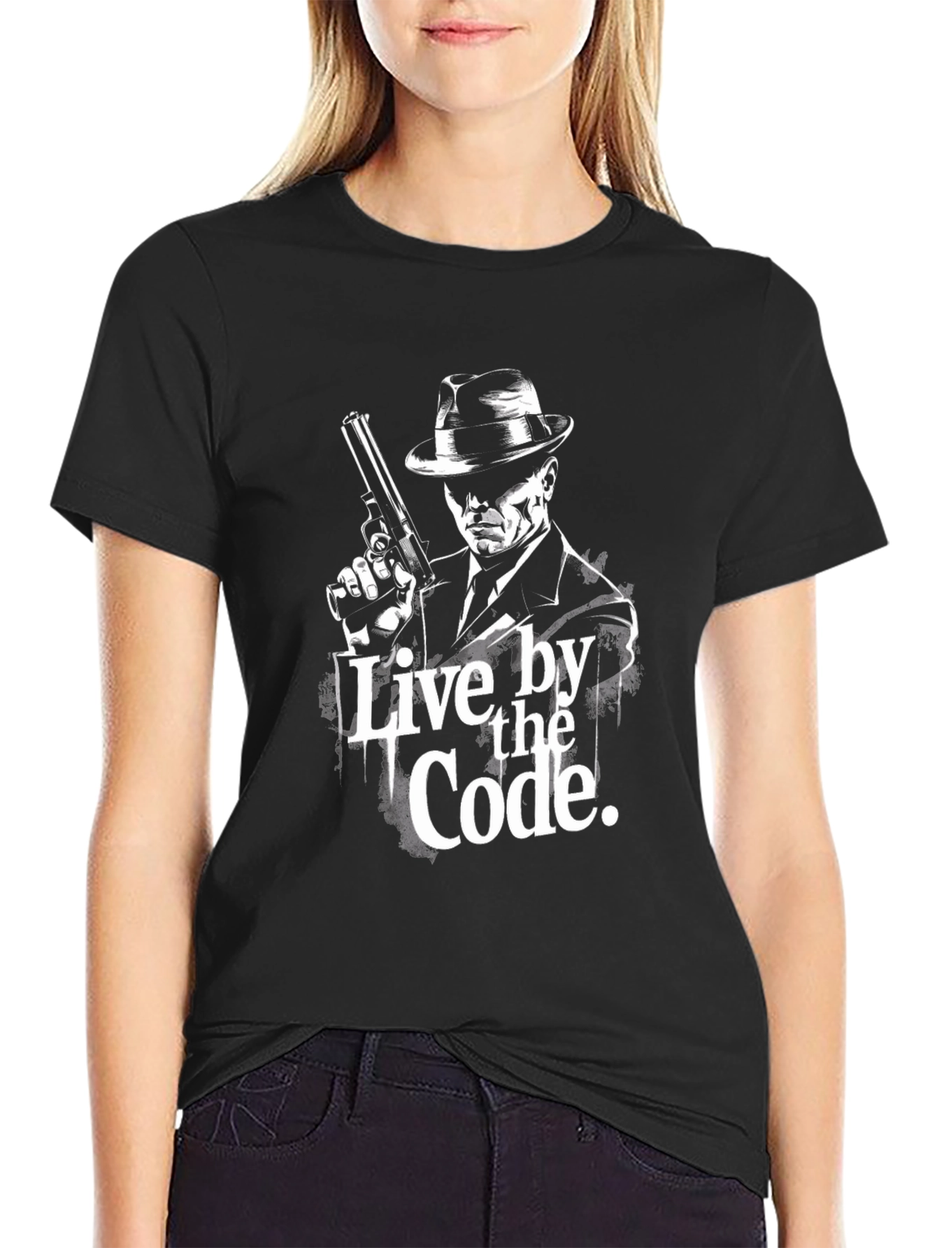 Live by the Code Black Graphic T-Shirt