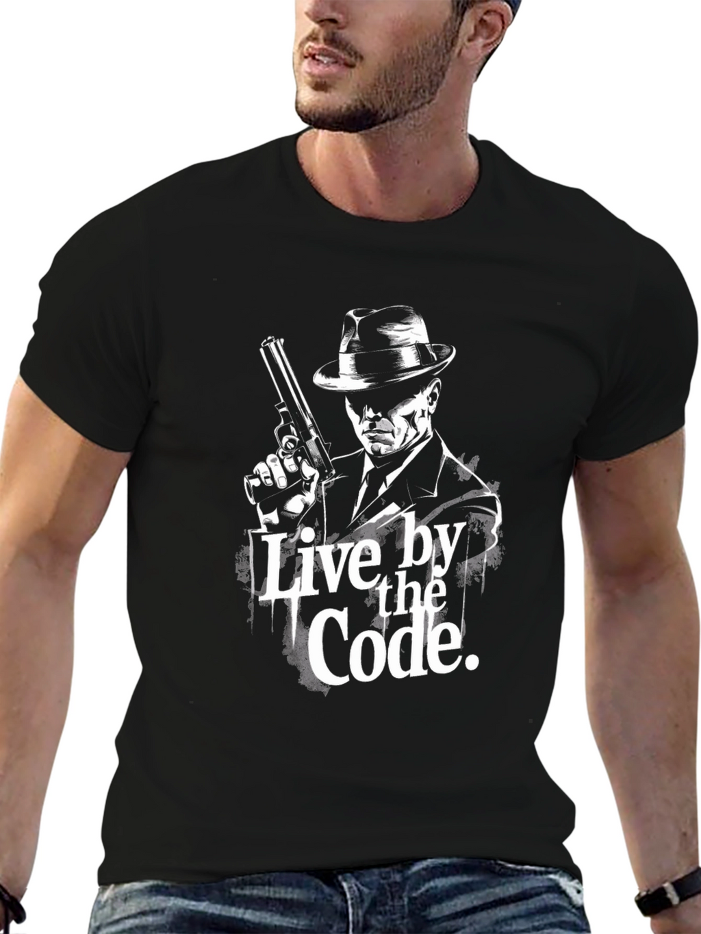 Live by the Code Black Graphic T-Shirt