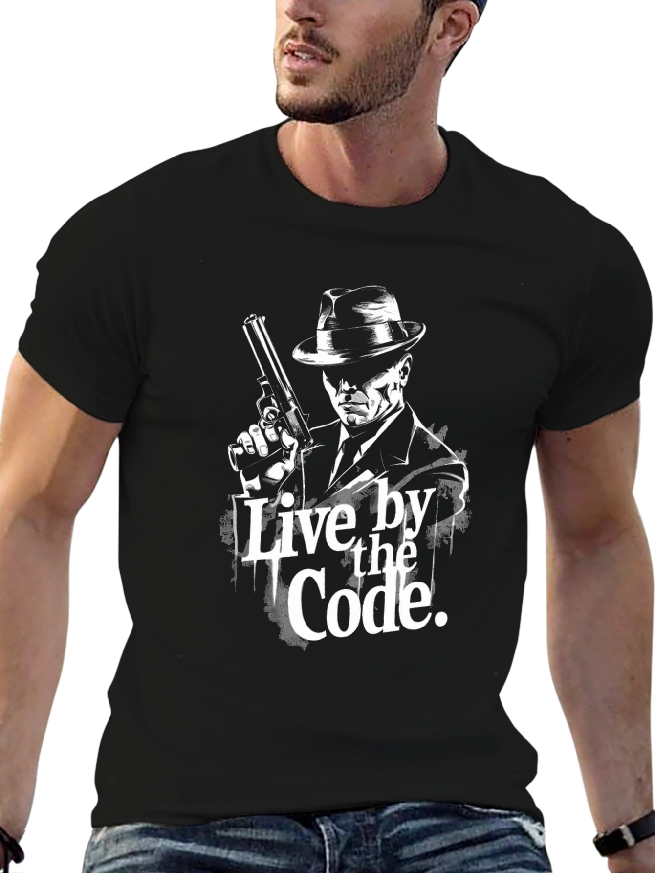 Live by the Code Black Graphic T-Shirt