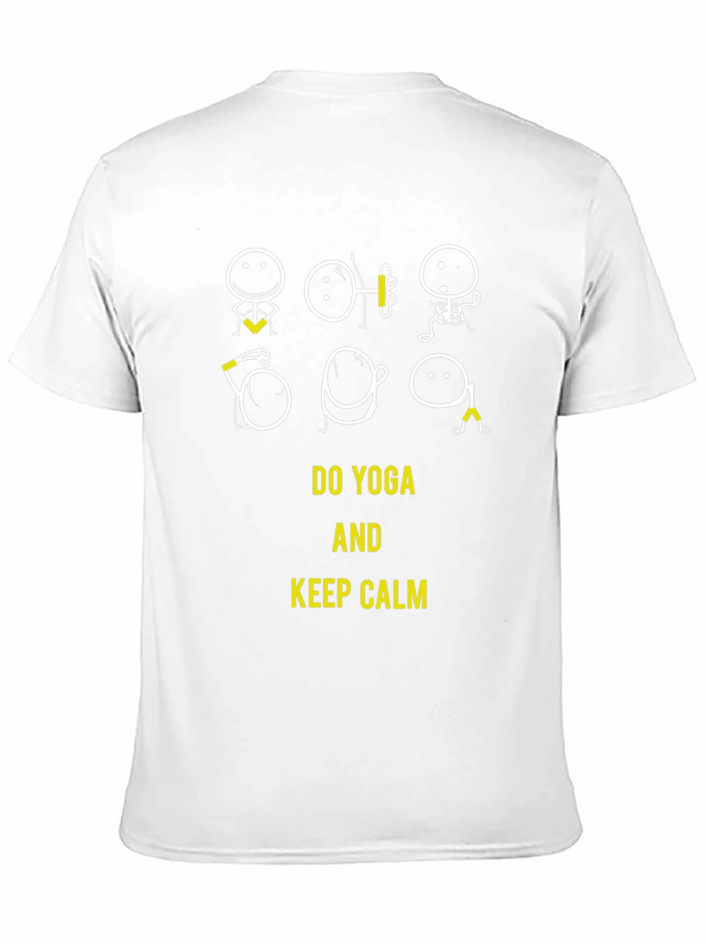 Do Yoga and Keep Calm Black T-Shirt
