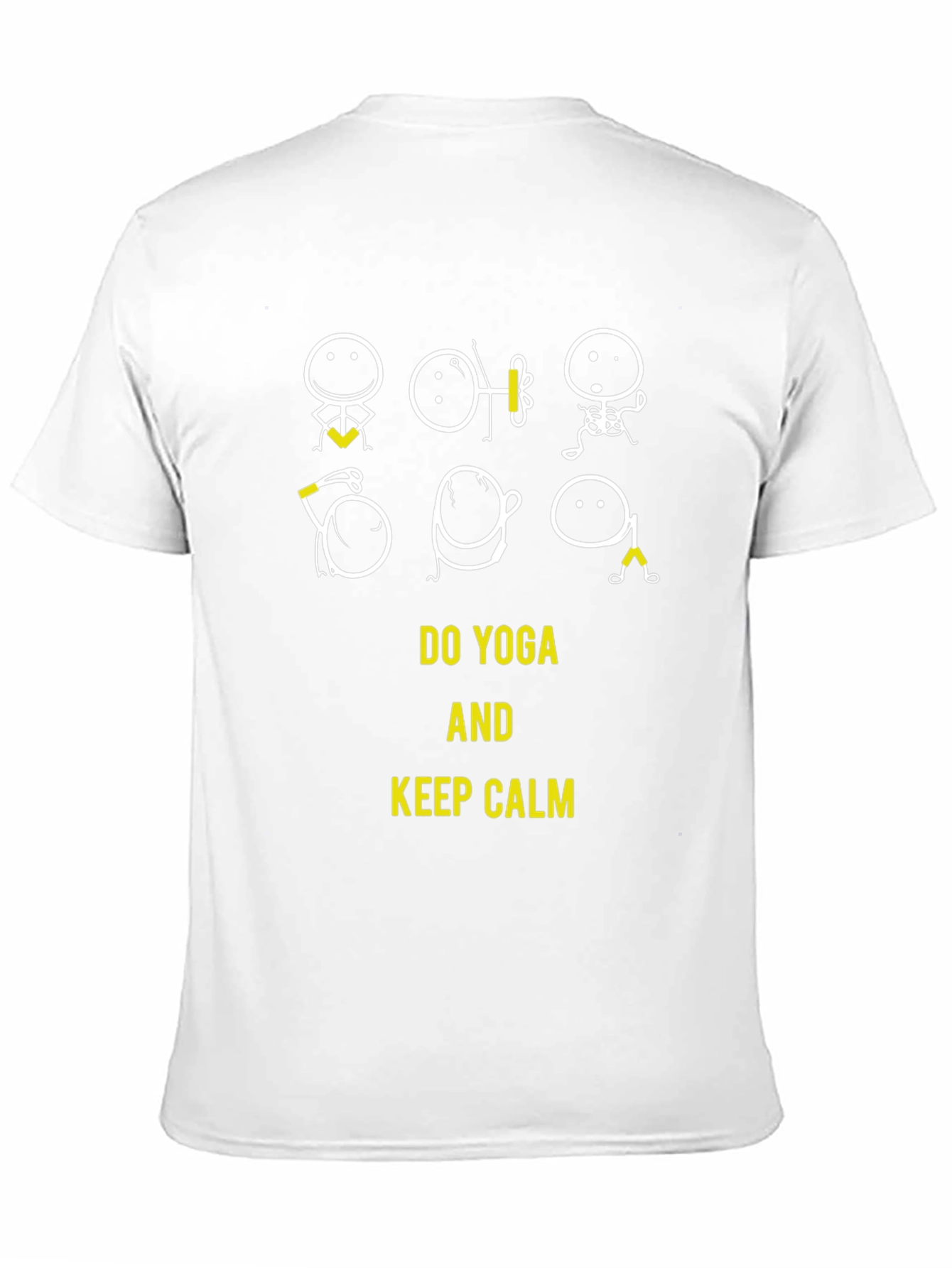 Do Yoga and Keep Calm Black T-Shirt