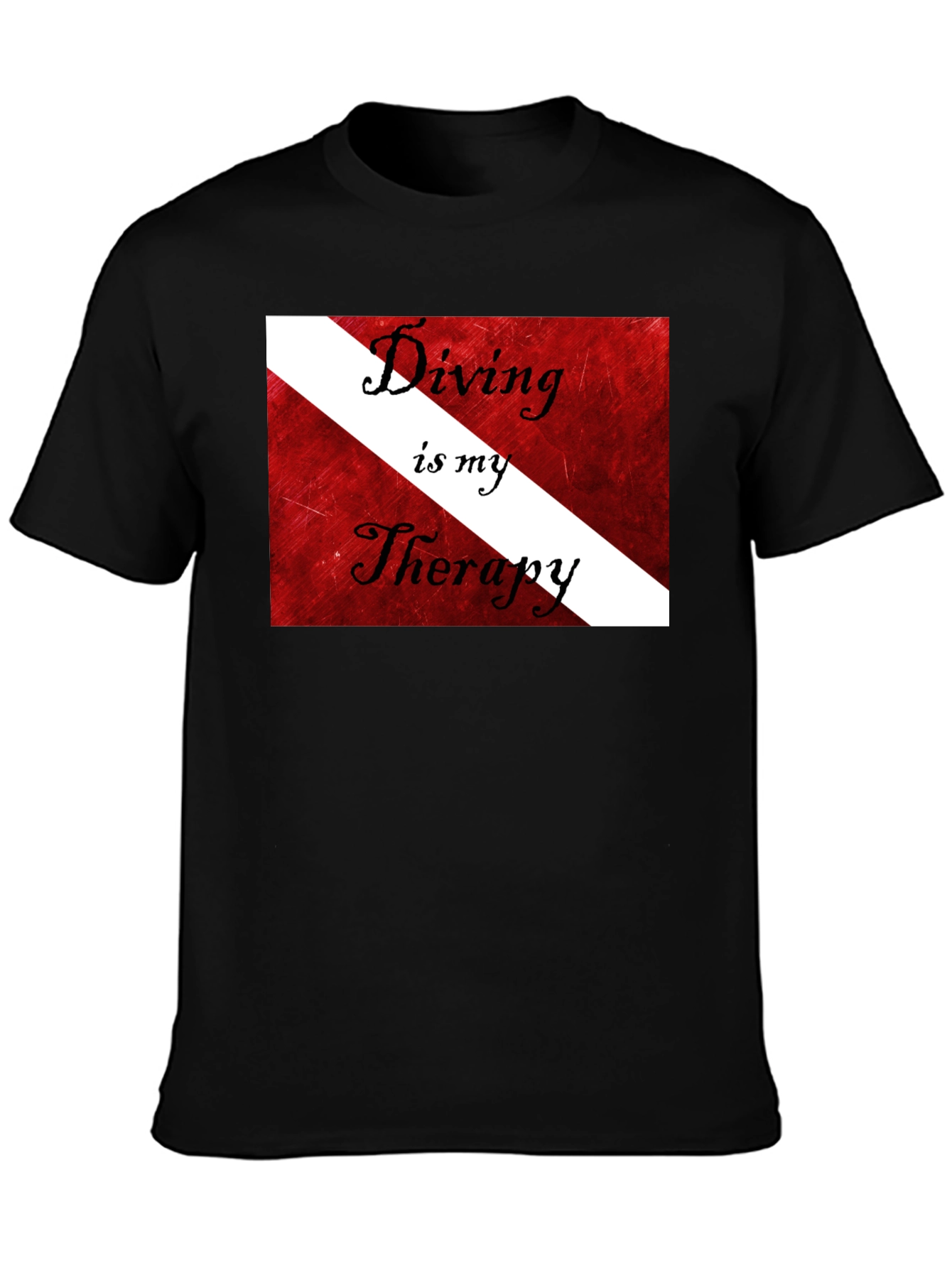 Diving is my Therapy T-Shirt Scuba Diver Gift
