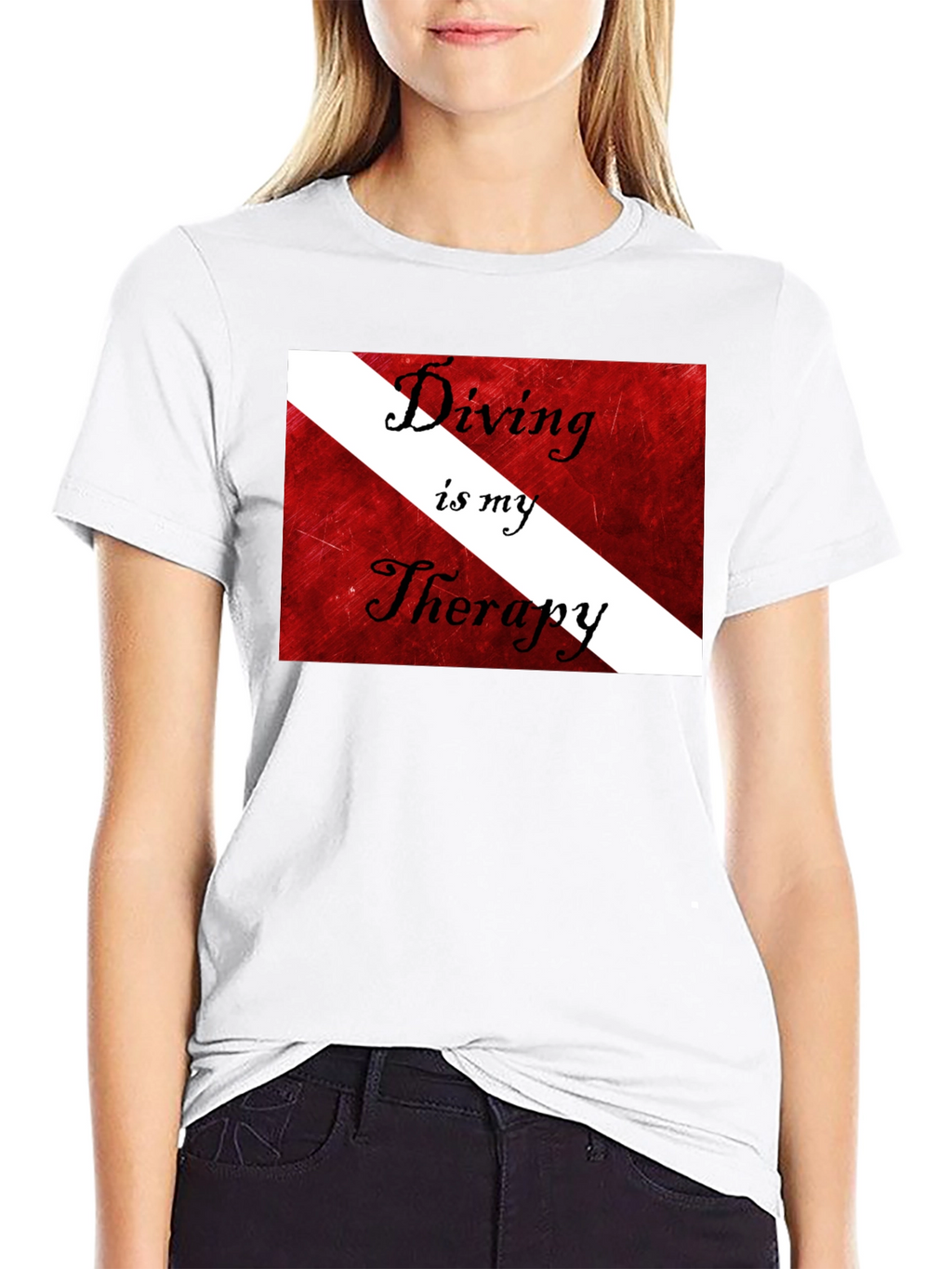 Diving is my Therapy T-Shirt Scuba Diver Gift