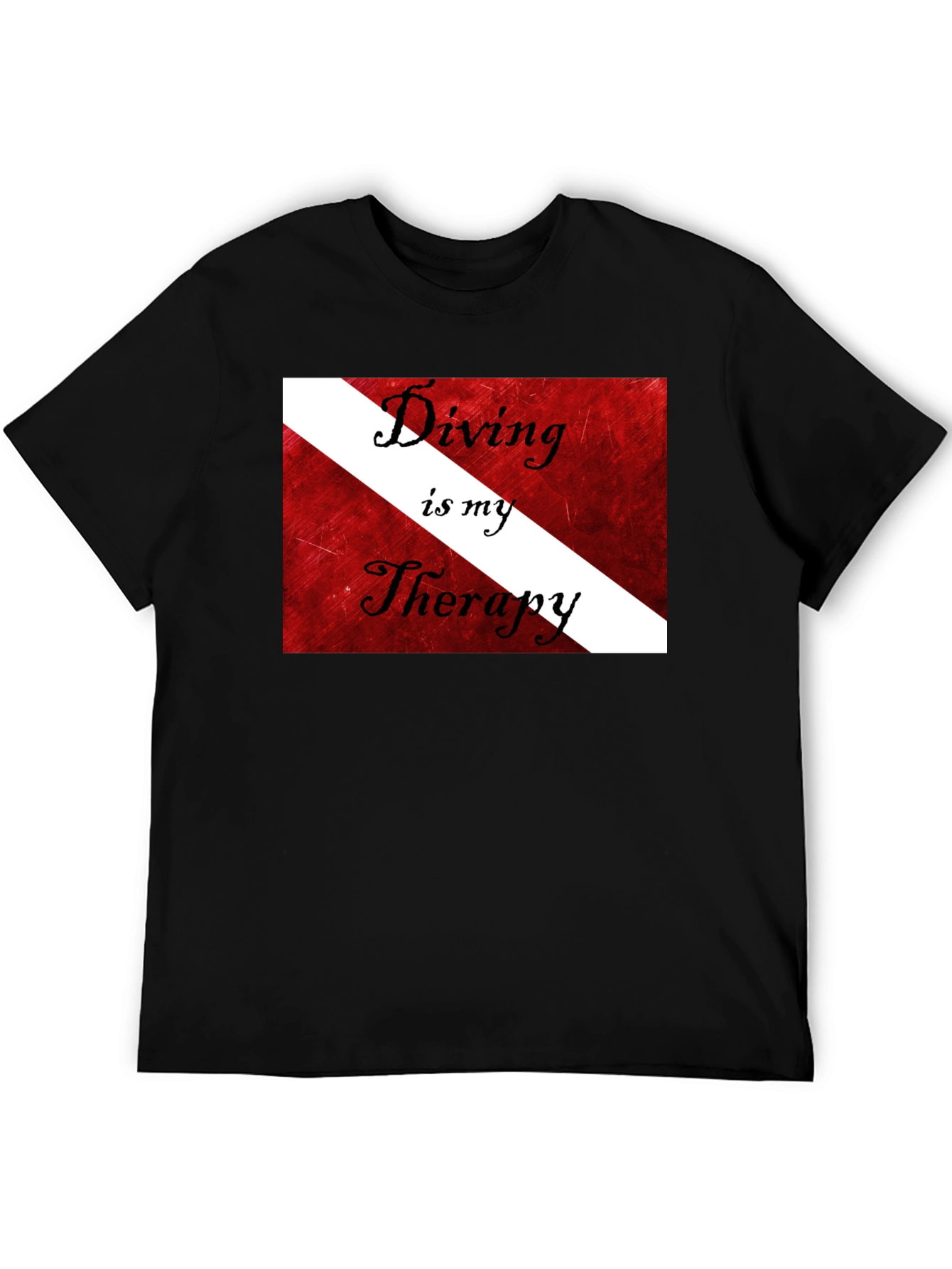 Diving is my Therapy T-Shirt Scuba Diver Gift