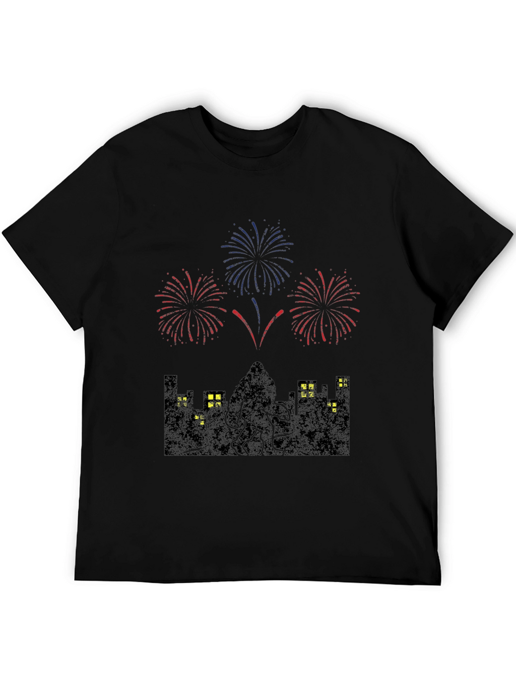 Cthulhu Fireworks Graphic Tee - Black