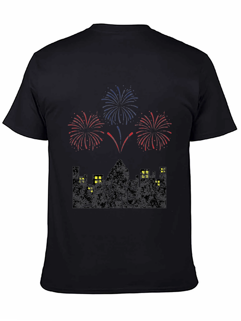 Cthulhu Fireworks Graphic Tee - Black
