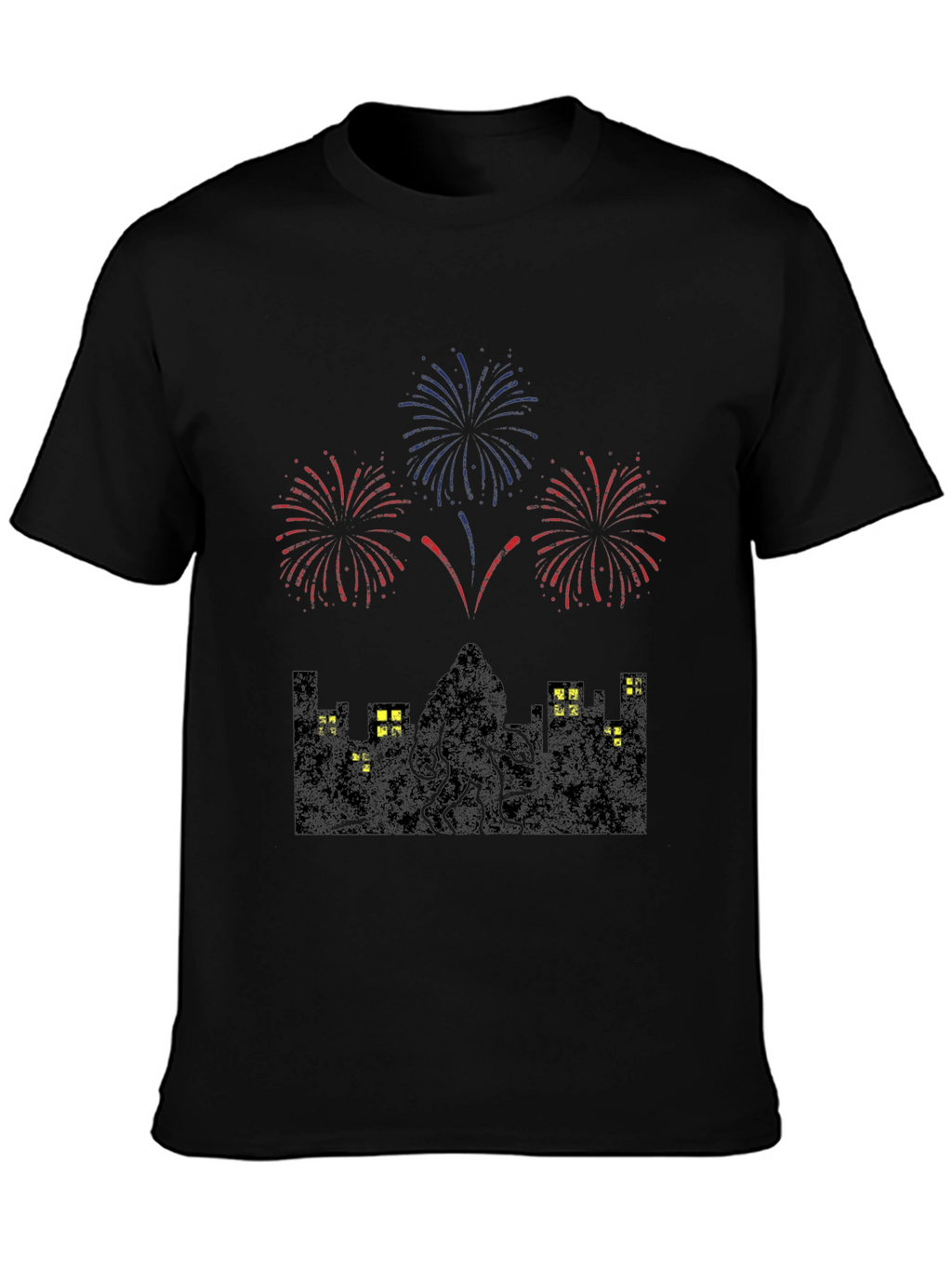 Cthulhu Fireworks Graphic Tee - Black