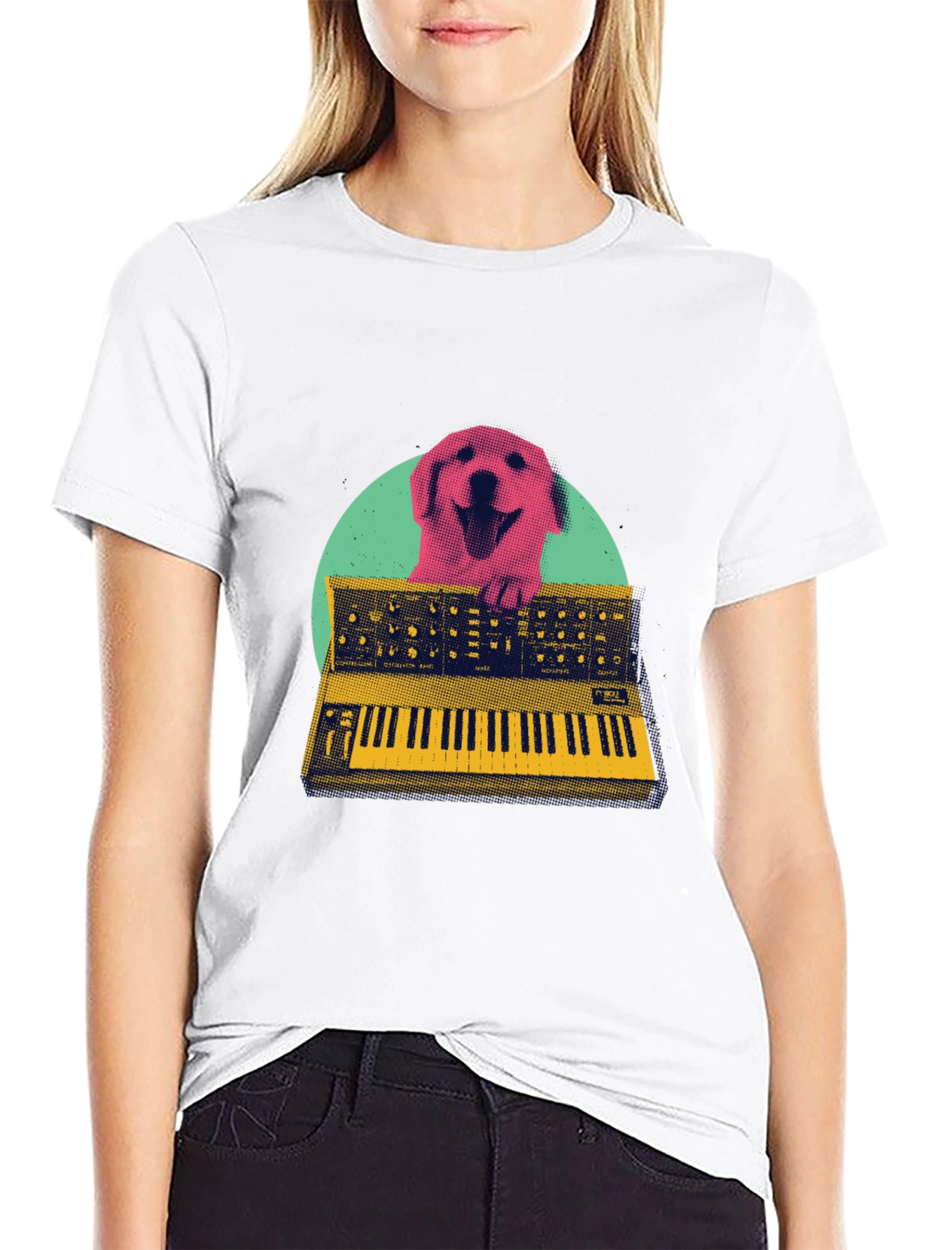 Dog Synth T-Shirt - Unique Graphic Tee