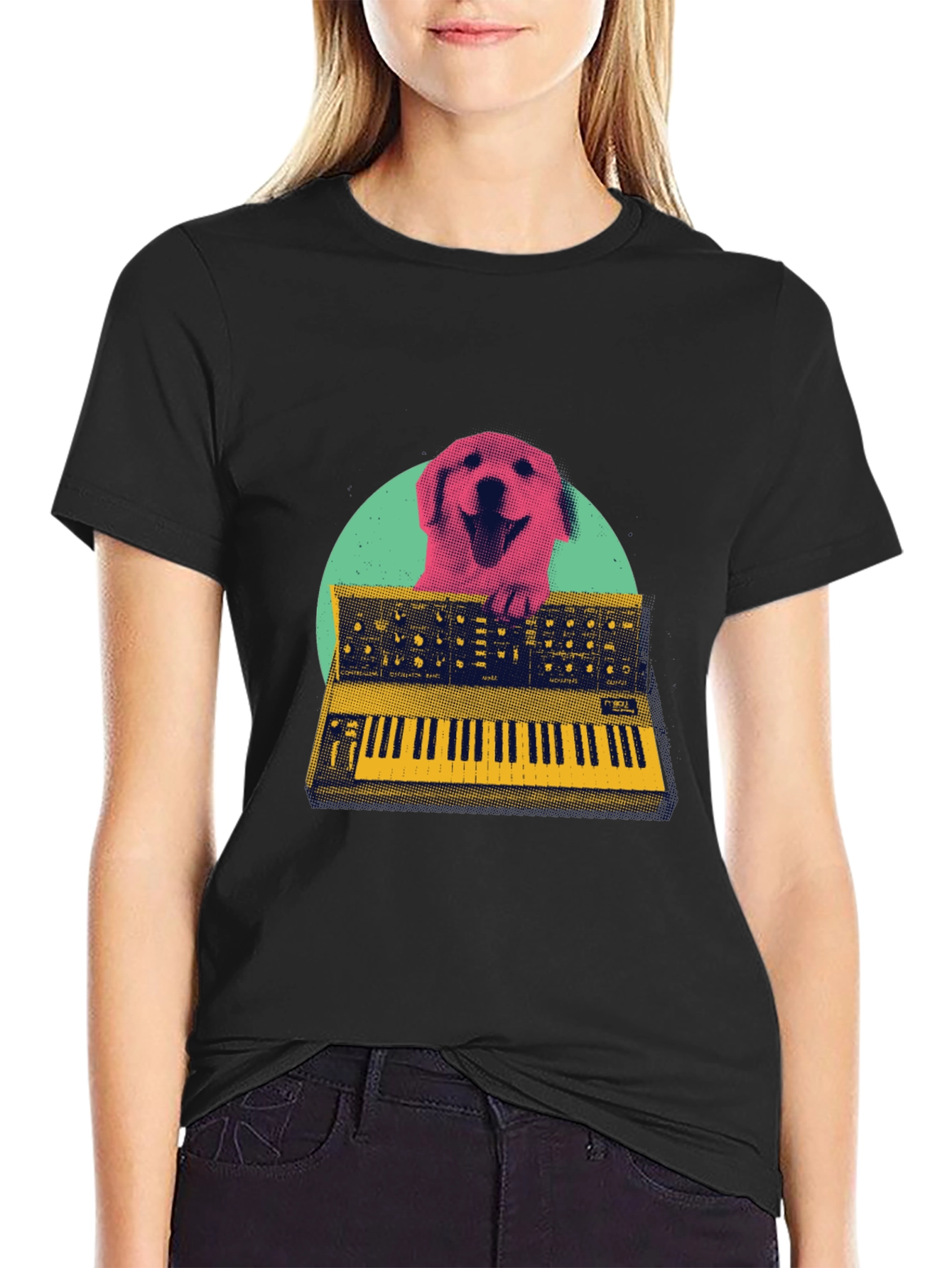 Dog Synth T-Shirt - Unique Graphic Tee