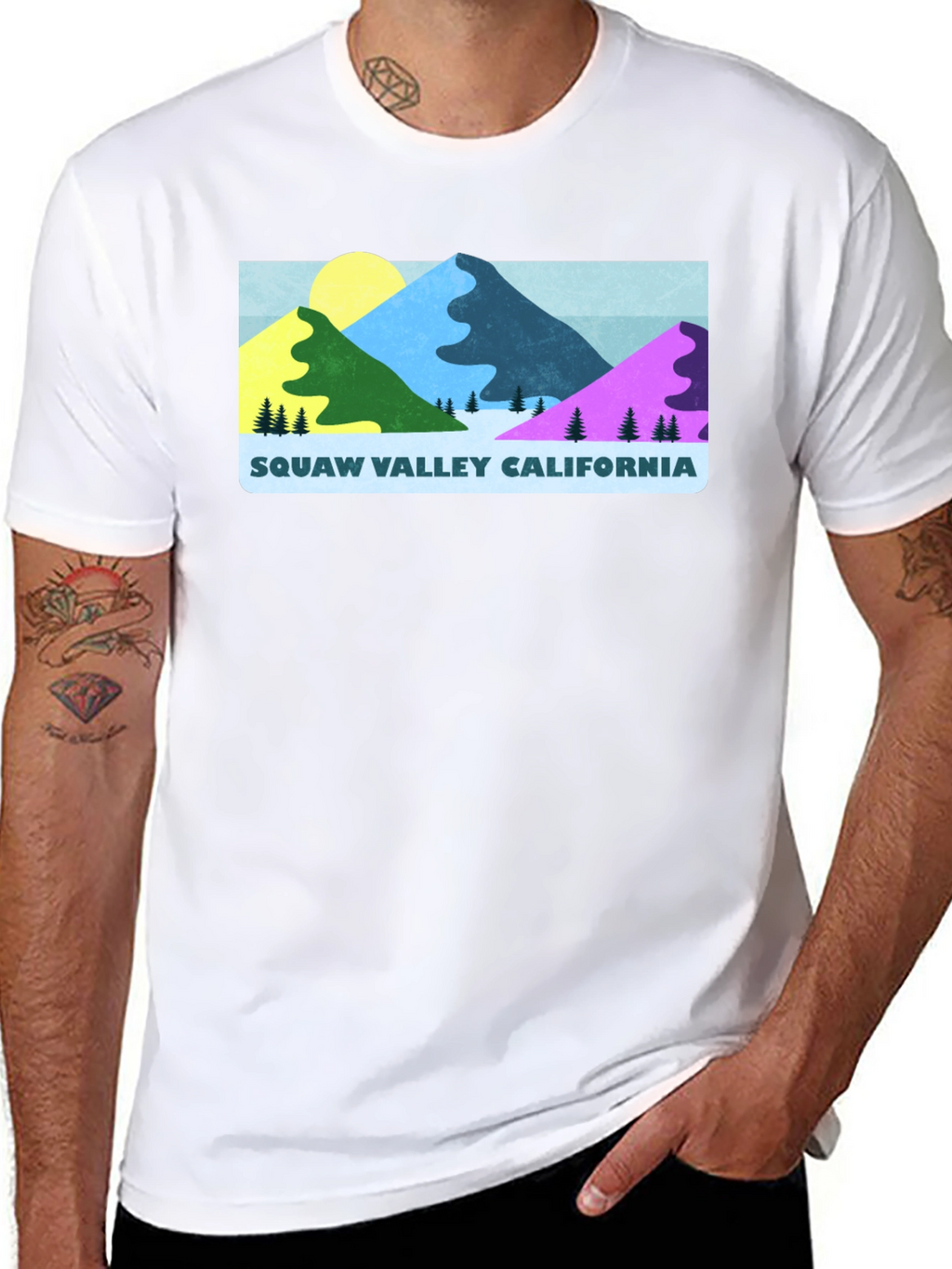 Squaw Valley California Graphic Tee - Black