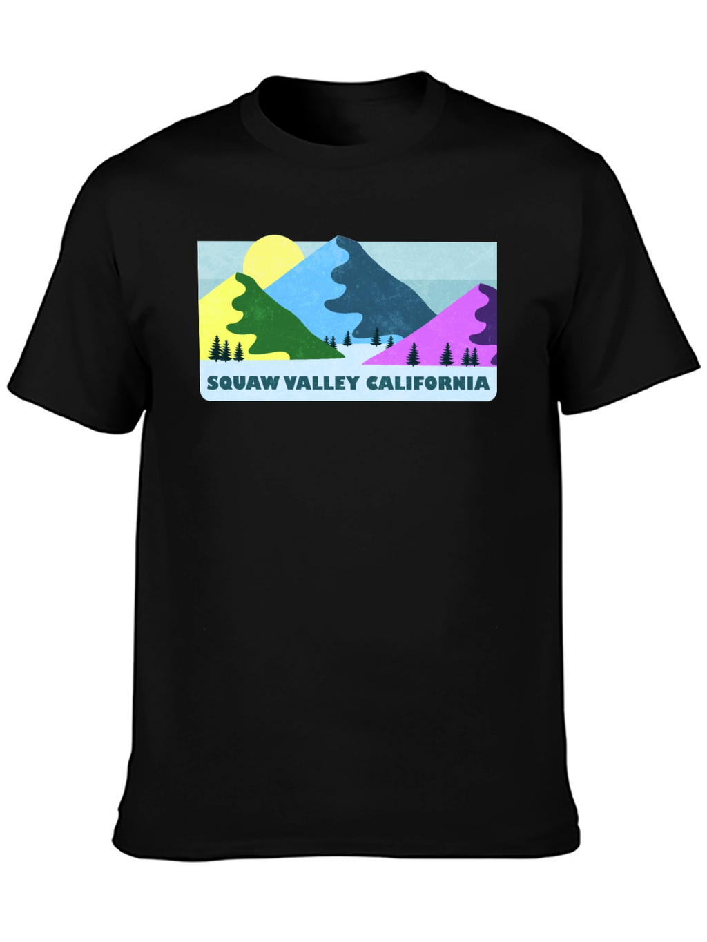 Squaw Valley California Graphic Tee - Black