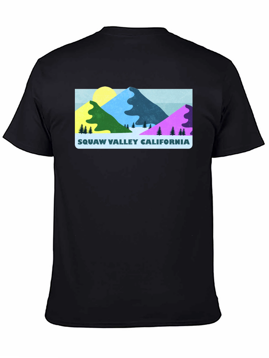 Squaw Valley California Graphic Tee - Black