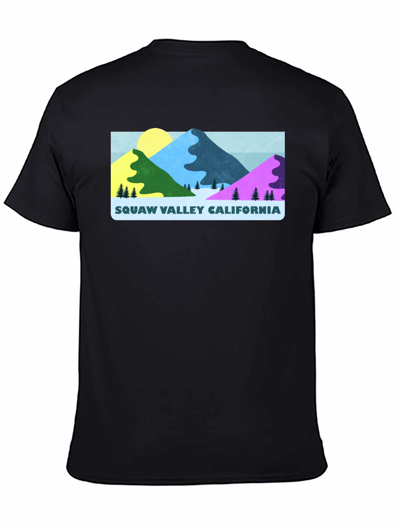 Squaw Valley California Graphic Tee - Black