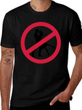 No Kissing T-Shirt Black