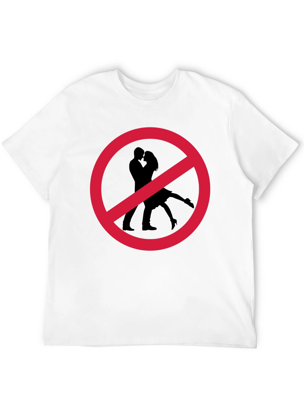 No Kissing T-Shirt Black
