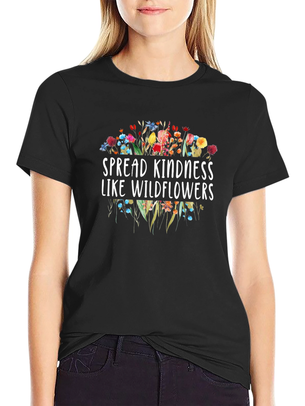 Spread Kindness Like Wildflowers Graphic Tee