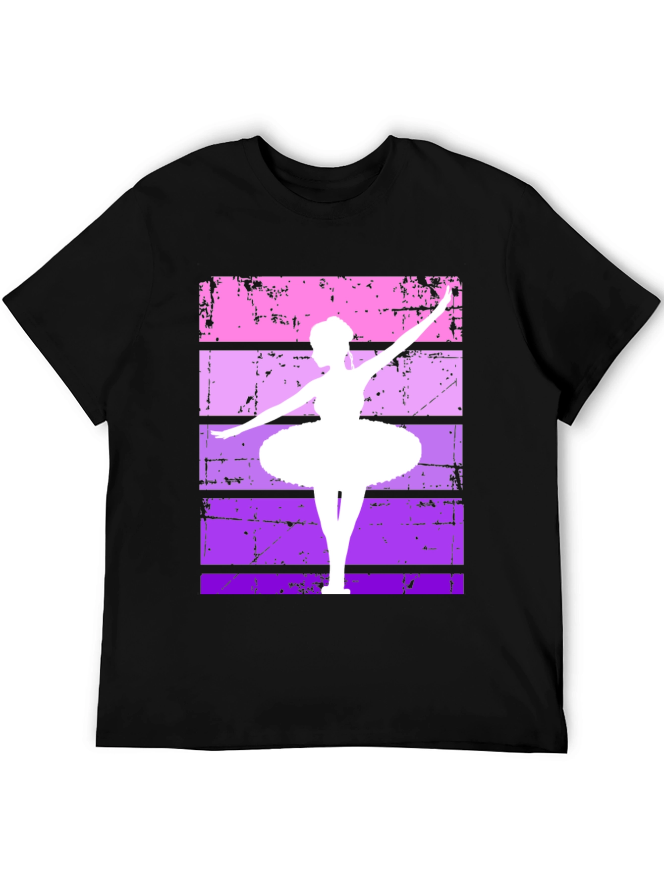 Ballerina Graphic Tee - Retro Dance Shirt